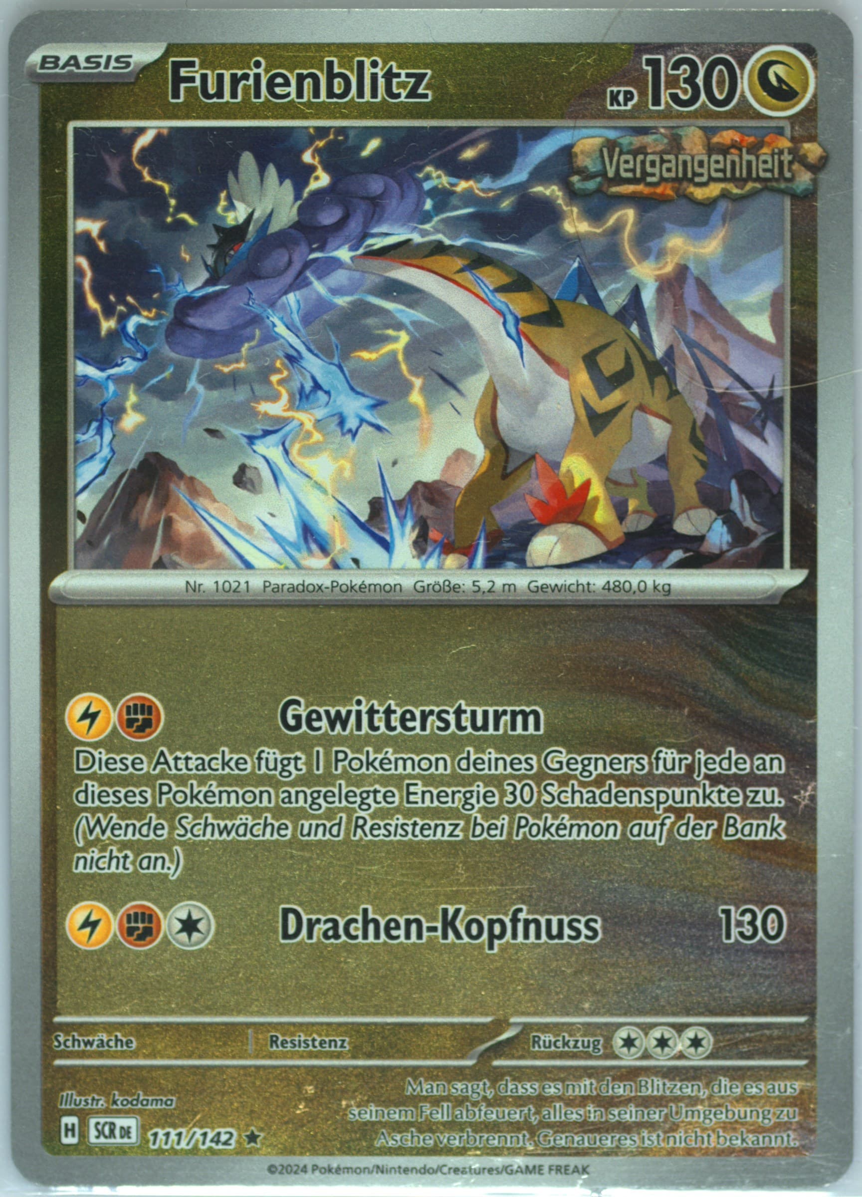 Raging Bolt (111) 2024 Pokemon German Scr de-Stellar Crown