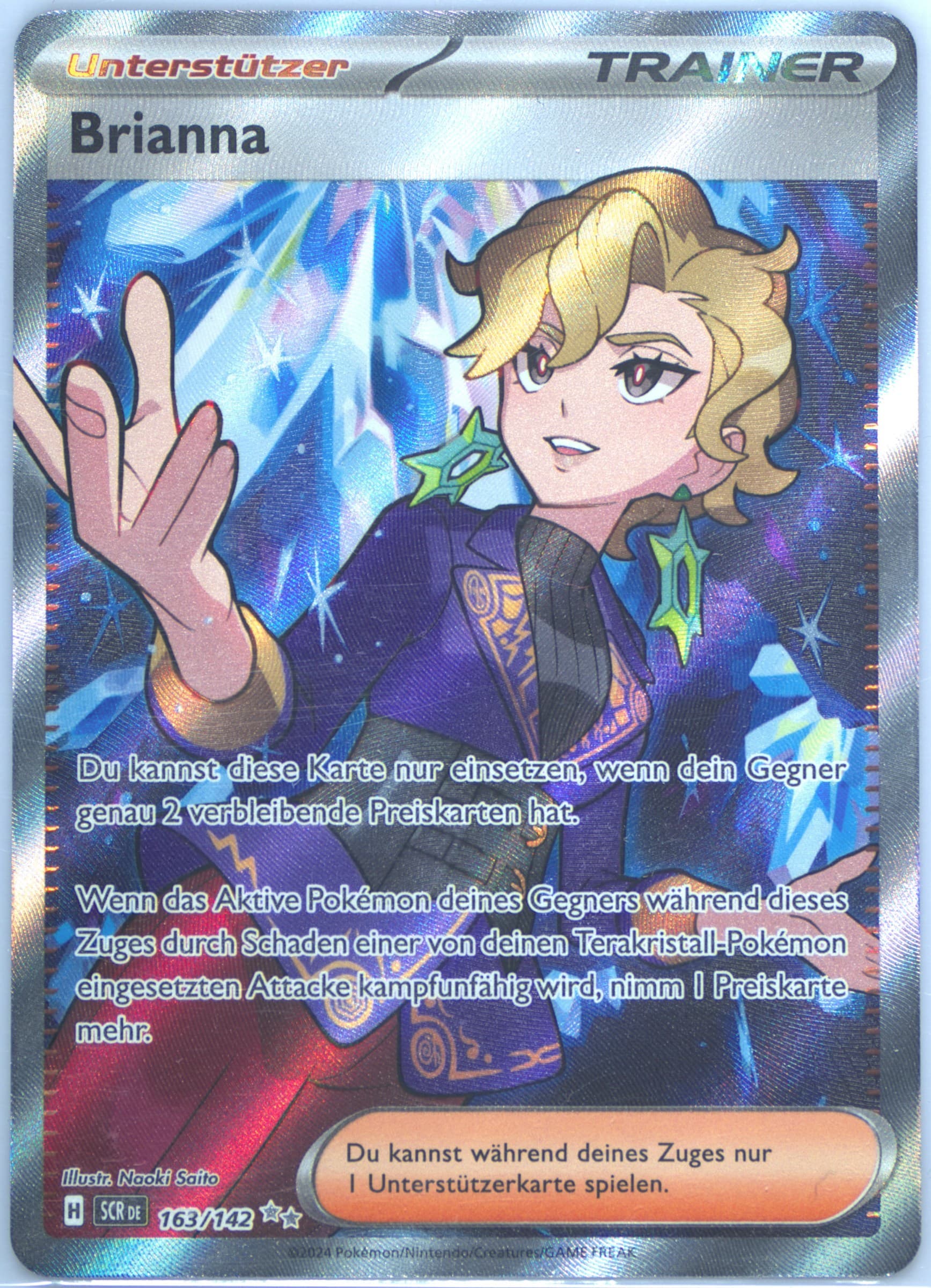 Briar Ultra Rare (163) 2024 Pokemon German Scr de-Stellar Crown