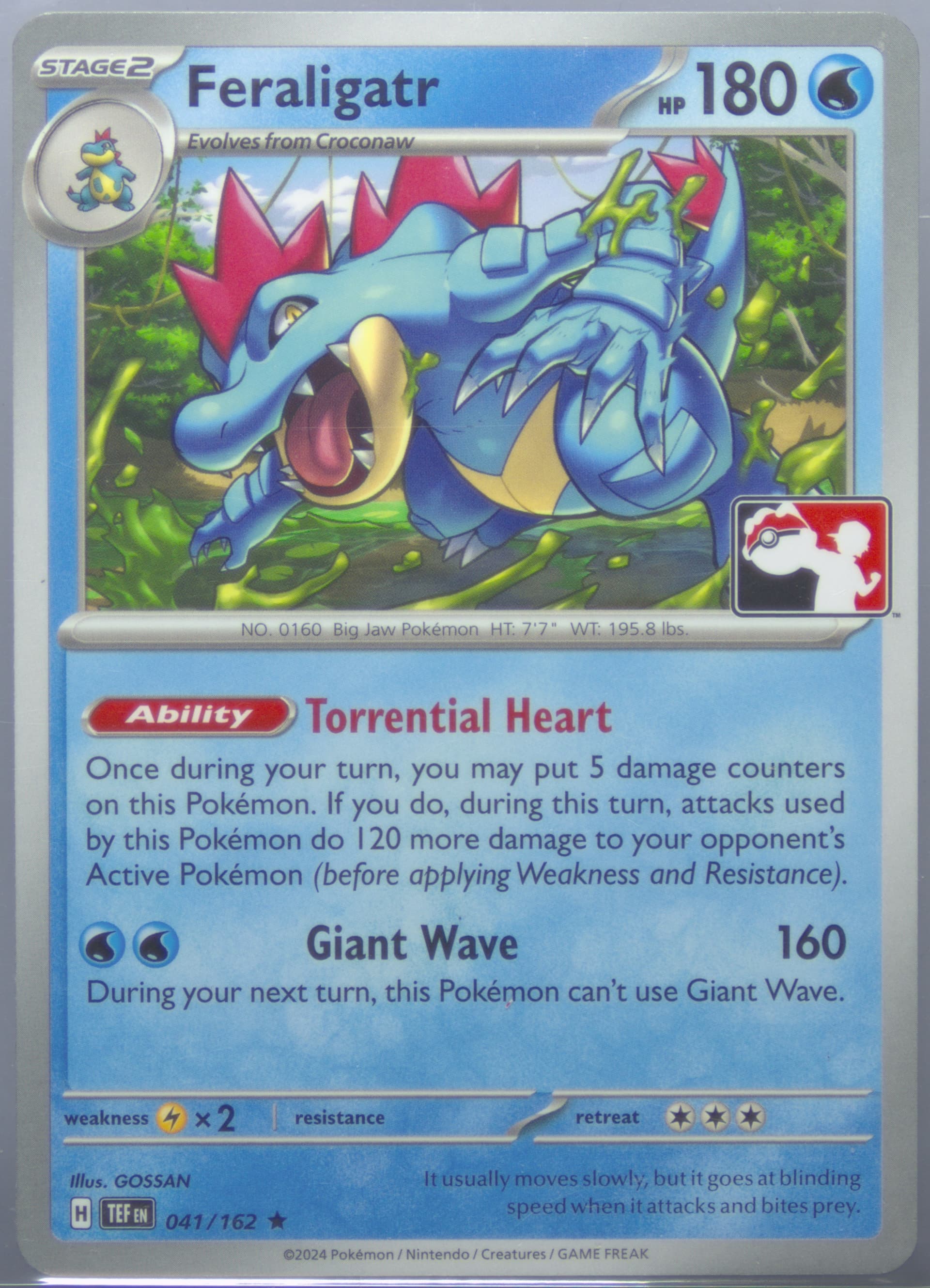 Feraligatr (041) 2024 Pokemon Play! Pokemon Prize Pack: Series 5