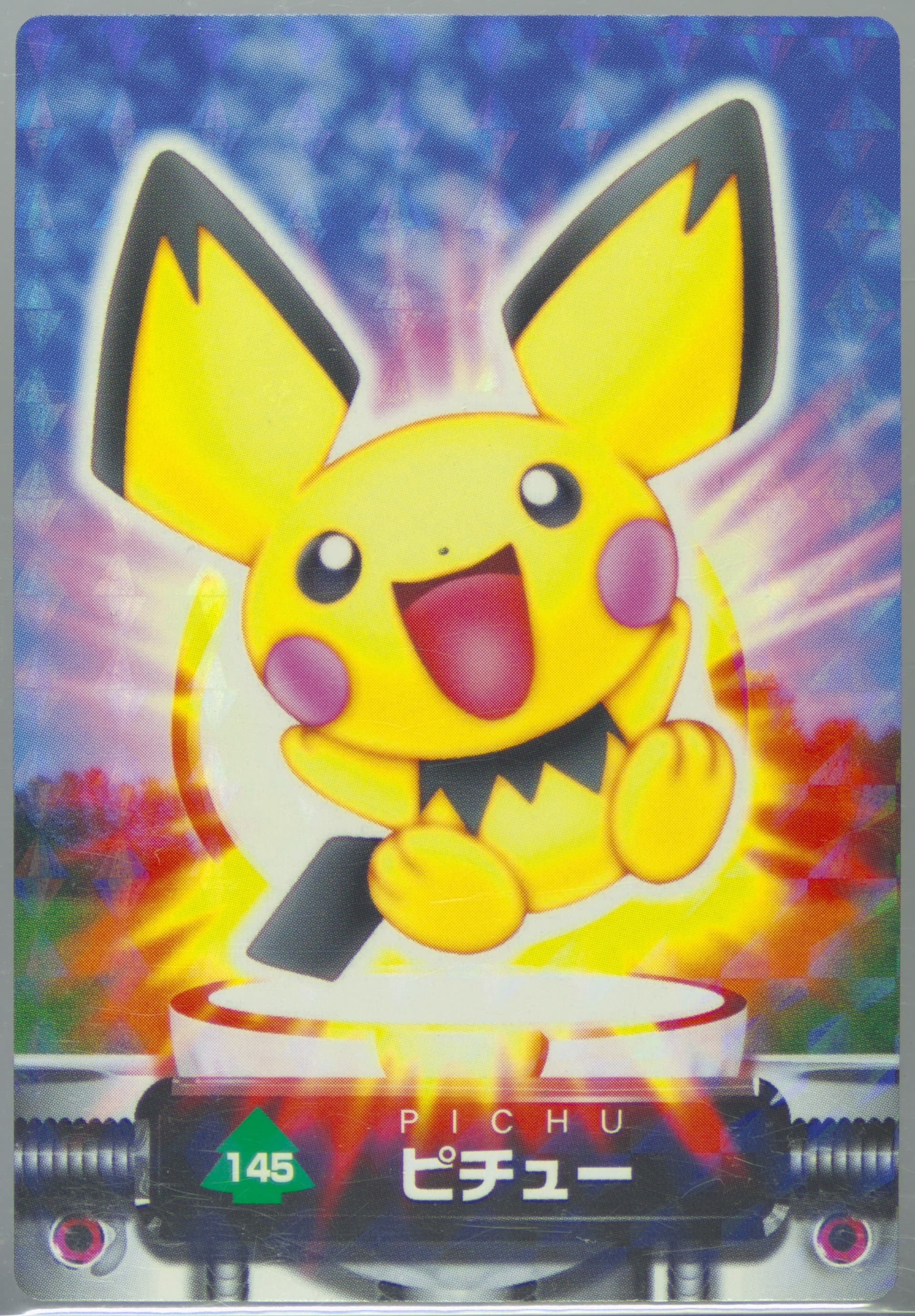 Pichu Rainbow (145) 2005 Carddass Pokemon Advanced Generation Zukan Card