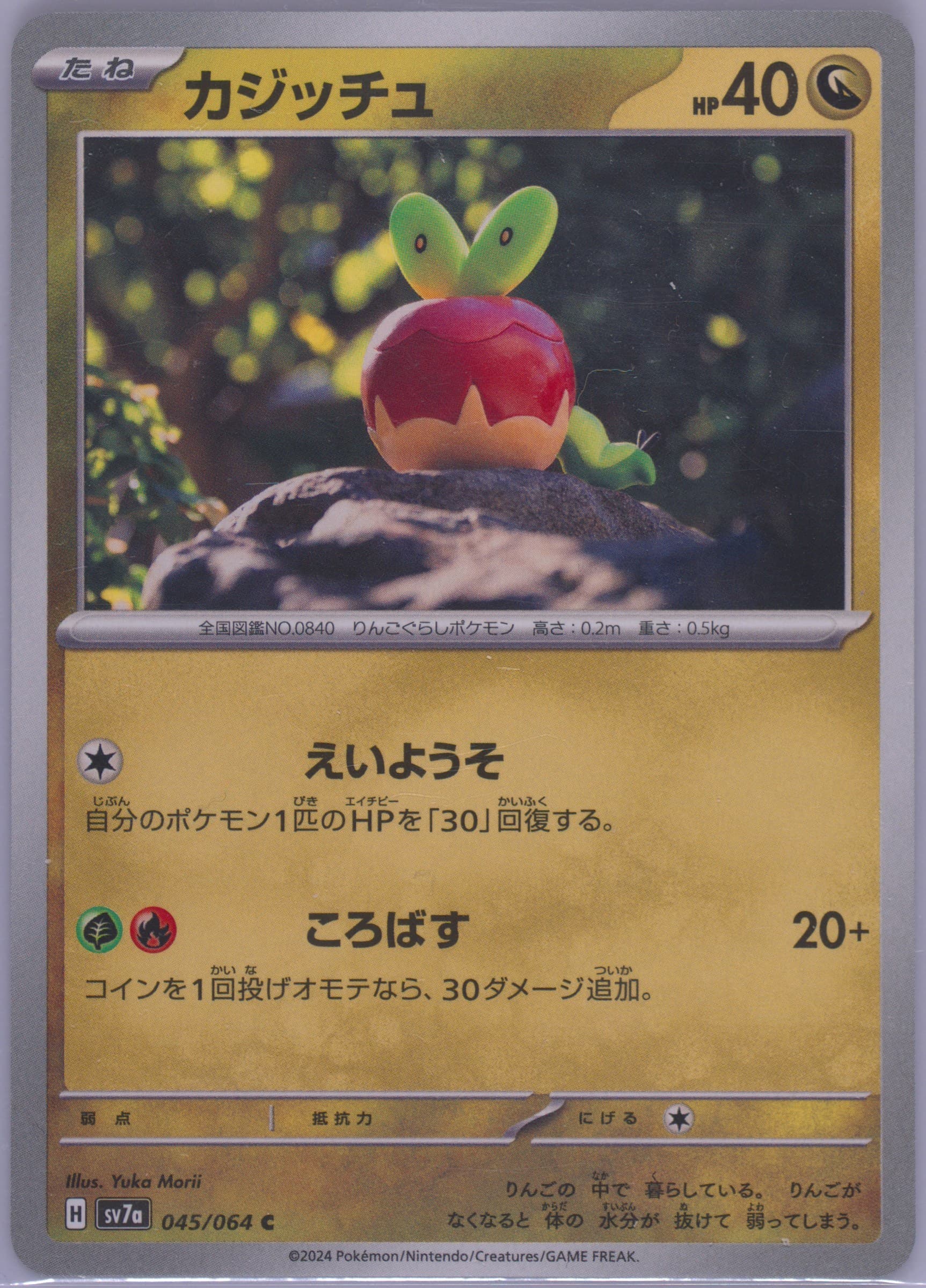 Applin (045) 2024 Pokemon Japanese Sv7a-Paradise Dragona