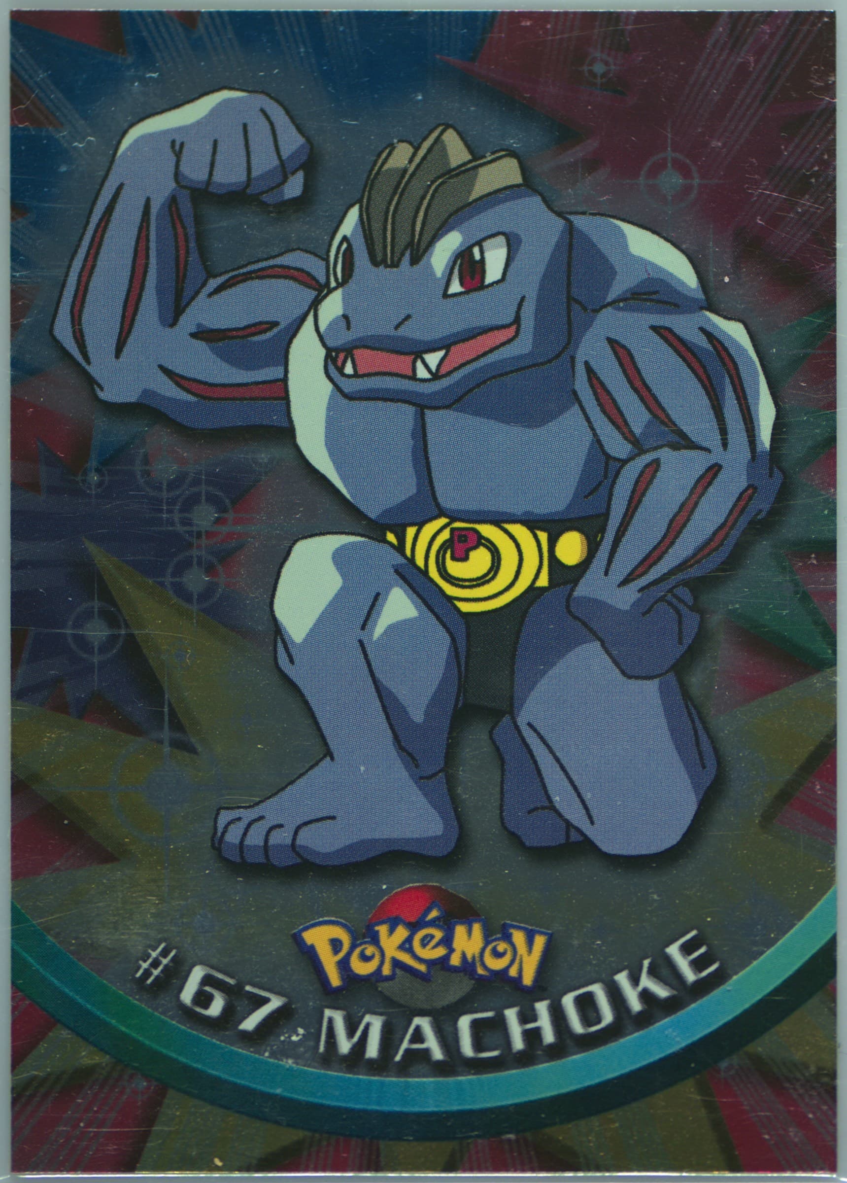 Machoke Foil-United Kingdom (67) 1999 Topps Pokemon TV