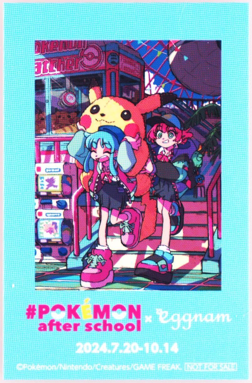 #Pokemon After School Blue 2024 #Pokemon After School X Eggnam Event Original Cards