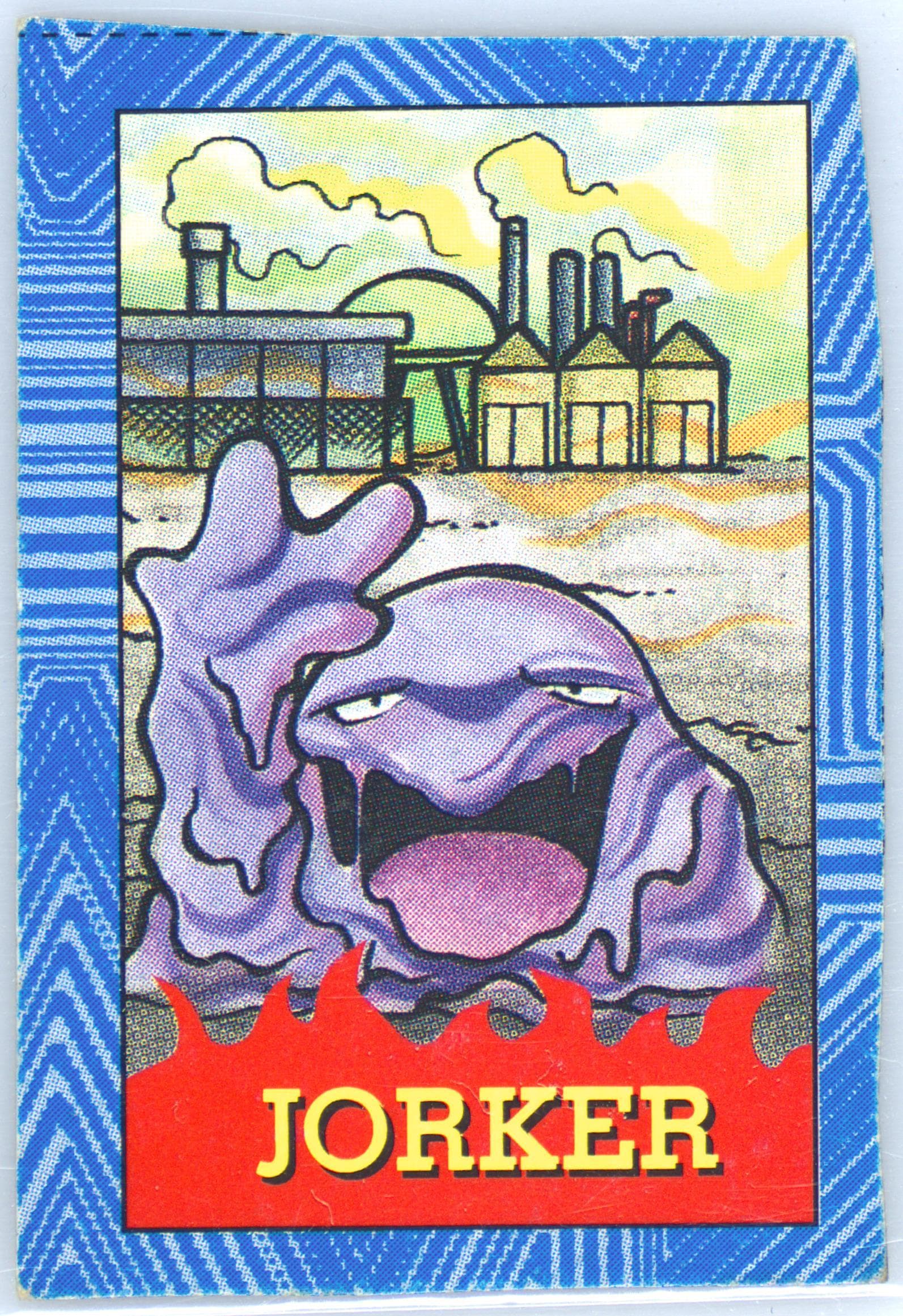 Muk Joker-Hand Cut 1996 Corocoro Comics Pokemon Blue Version Torakaruta Playing Cards and Karuta