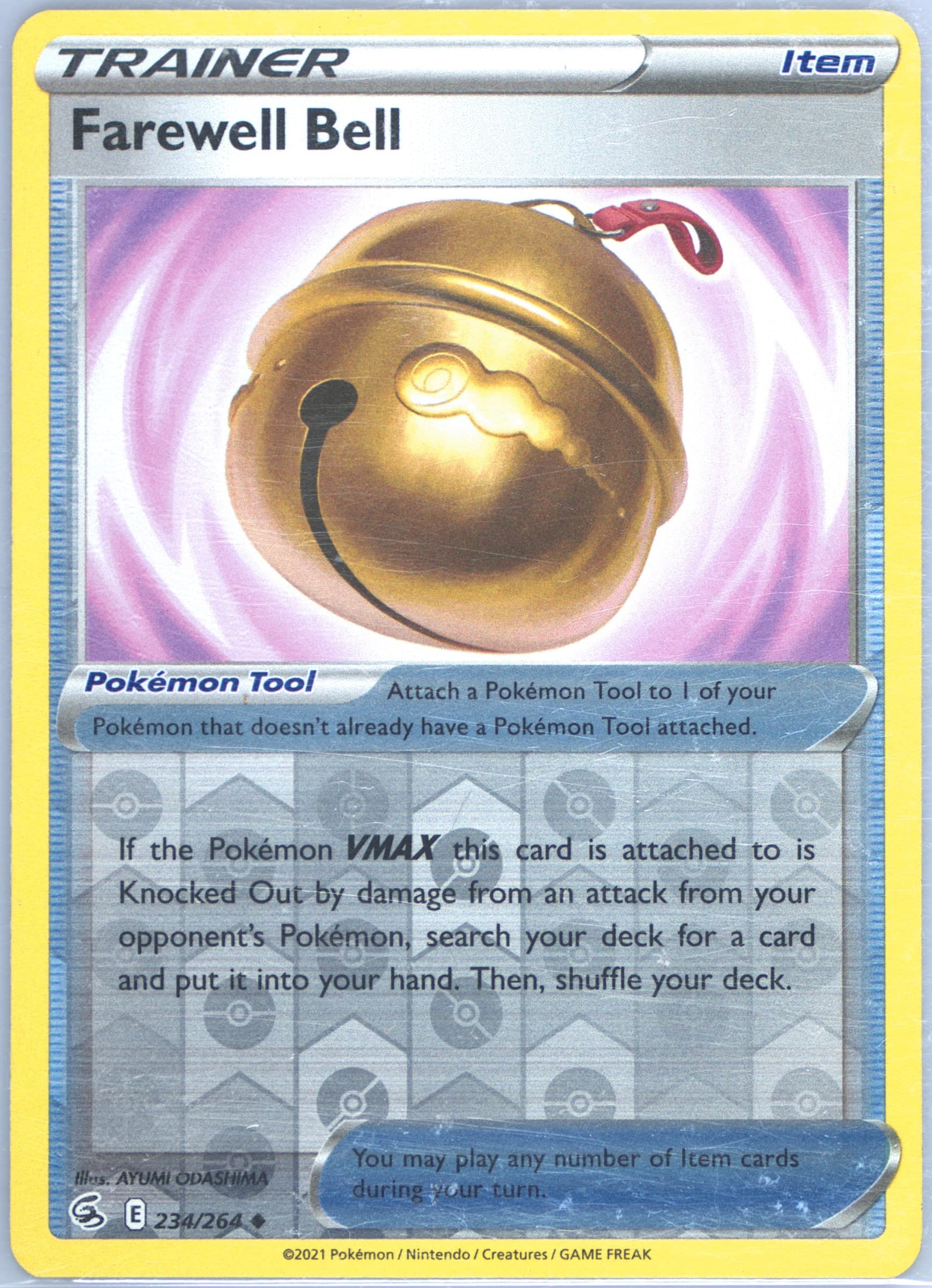 Farewell Bell-Reverse Foil (234) 2021 Pokemon Sword & Shield Fusion Strike