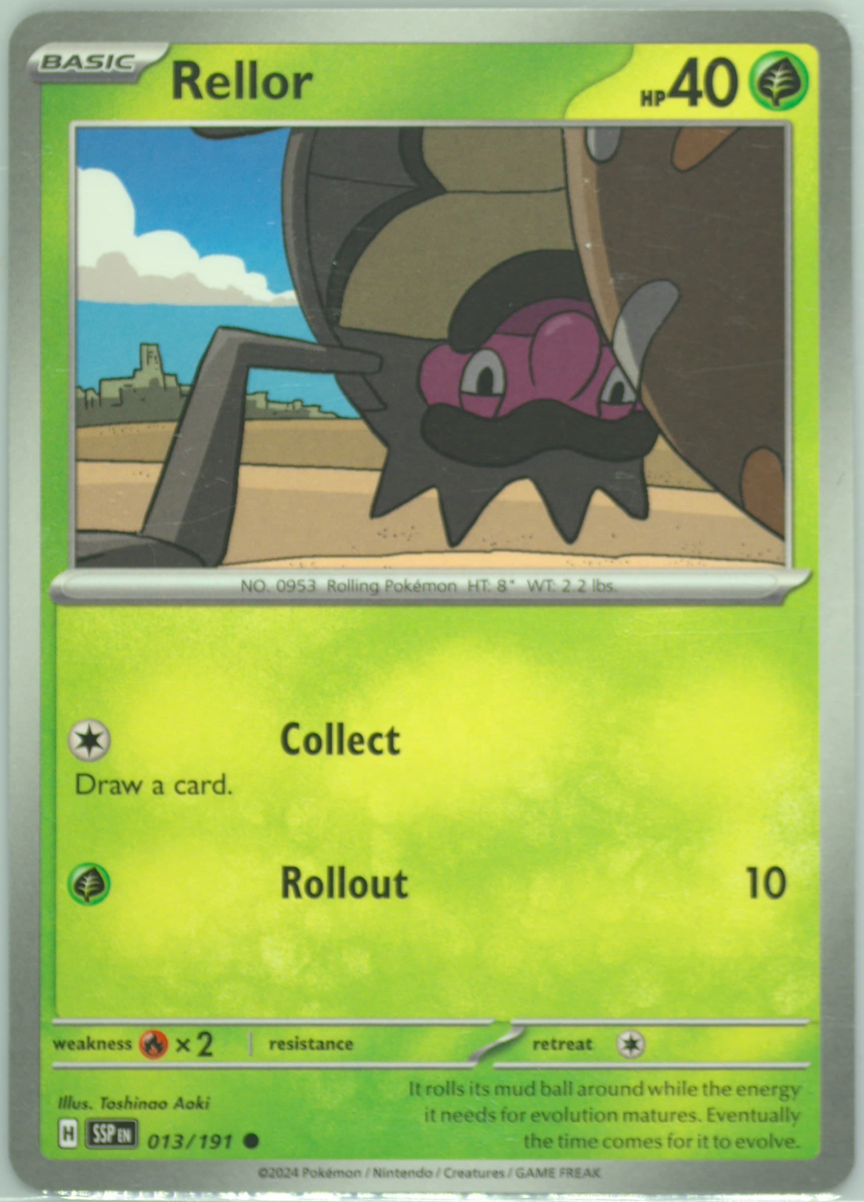 Rellor (013) 2024 Pokemon Ssp EN-Surging Sparks