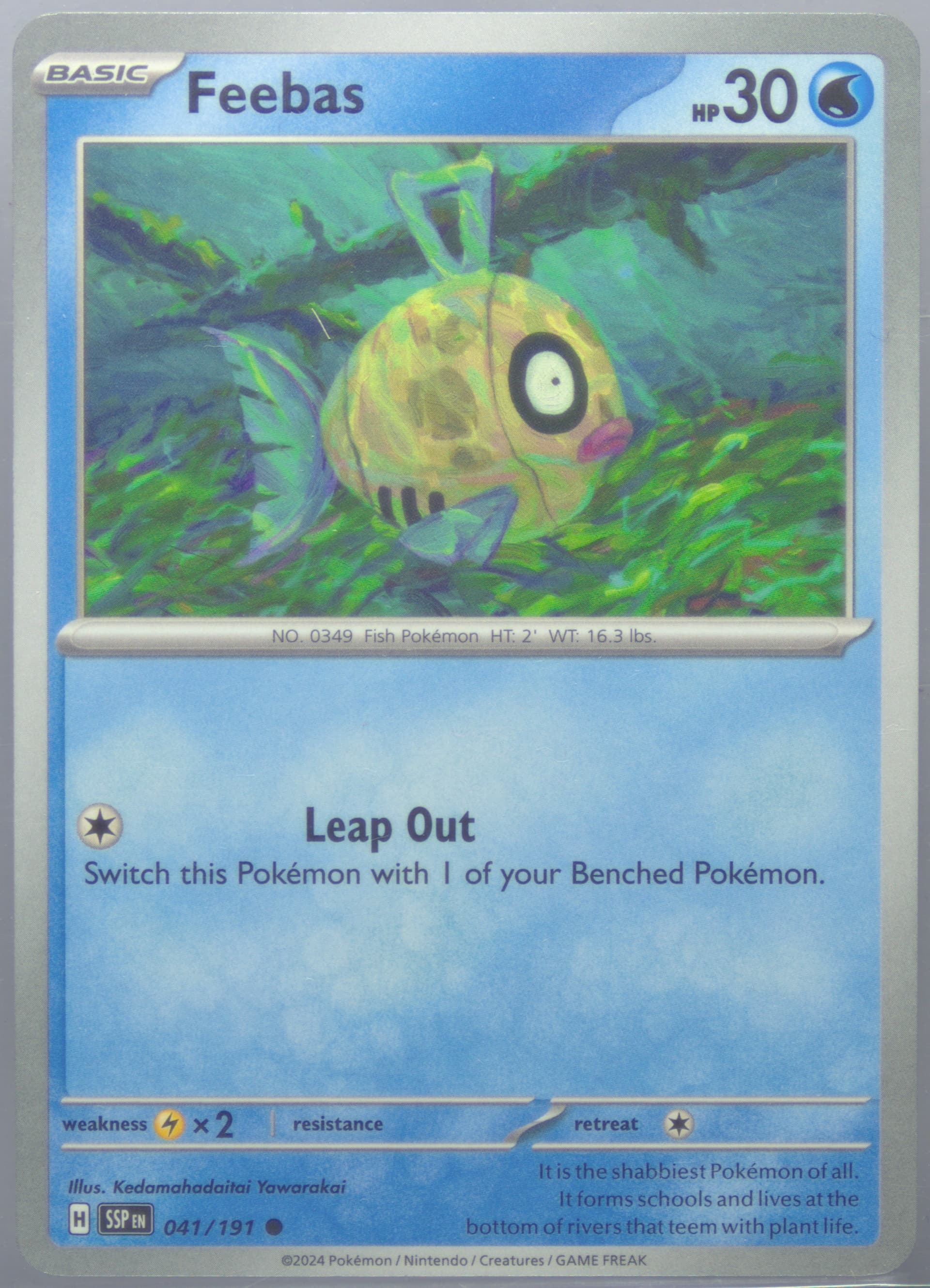 Feebas (041) 2024 Pokemon Ssp EN-Surging Sparks