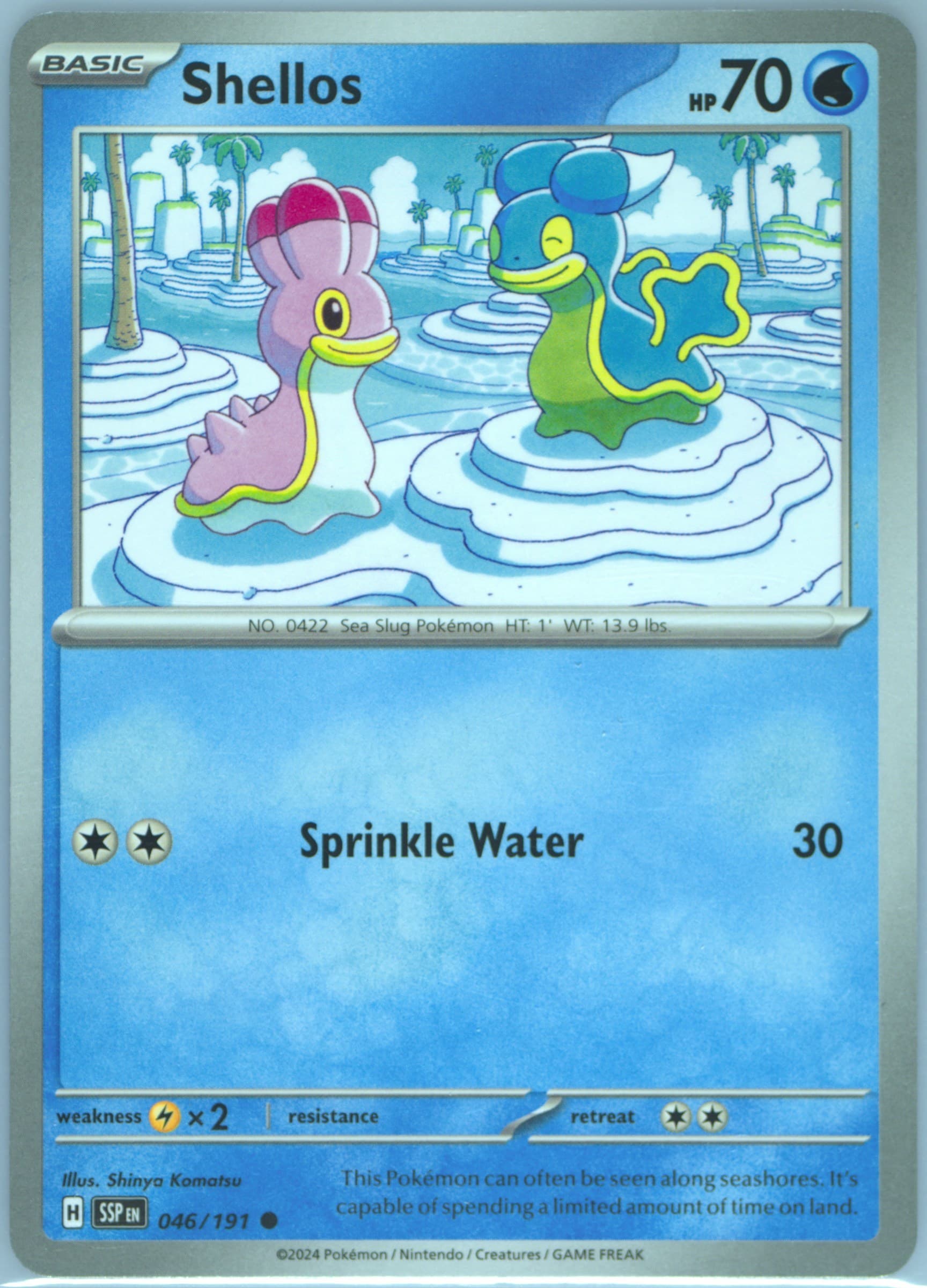Shellos (046) 2024 Pokemon Ssp EN-Surging Sparks