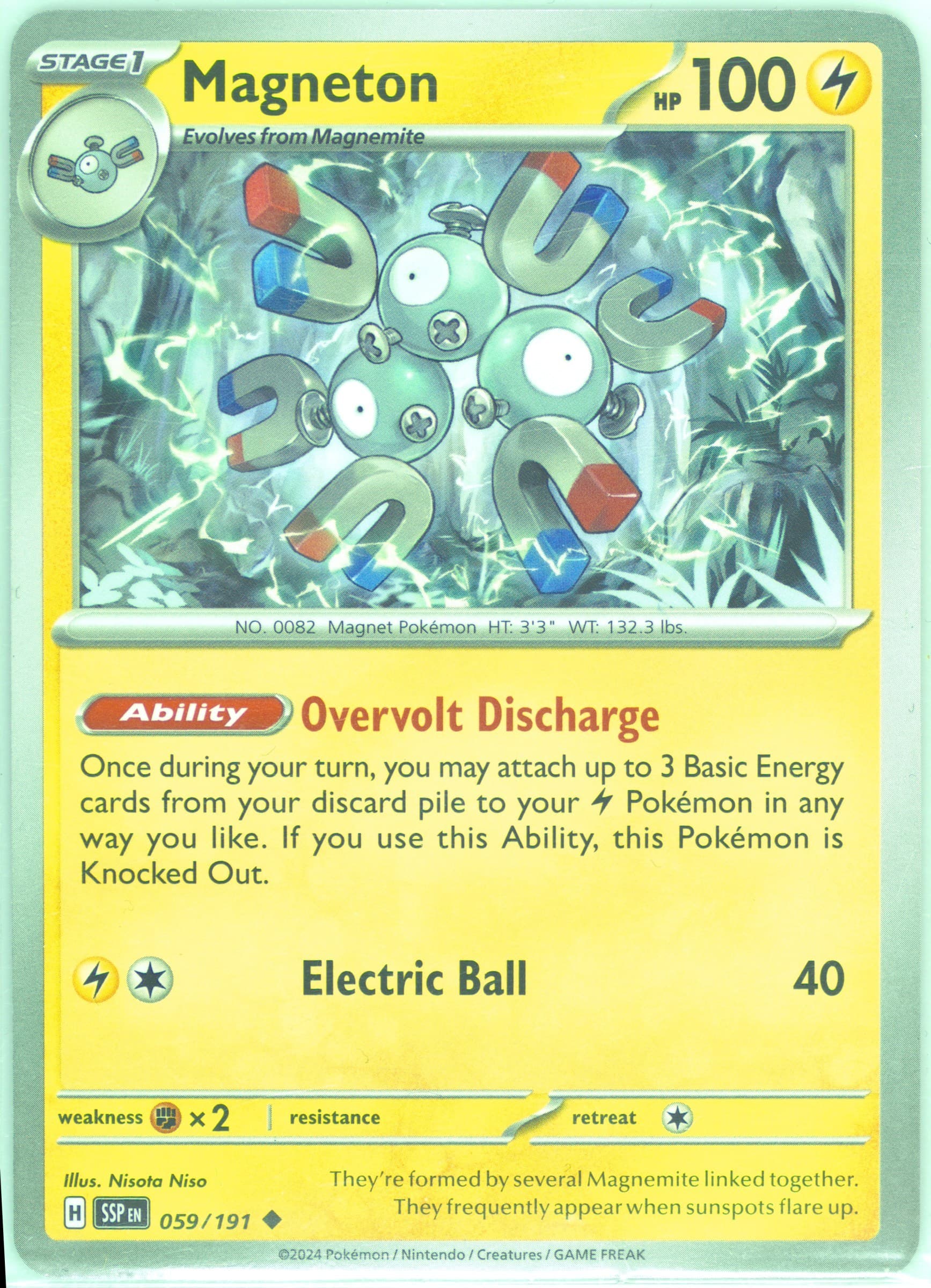 Magneton (059) 2024 Pokemon Ssp EN-Surging Sparks