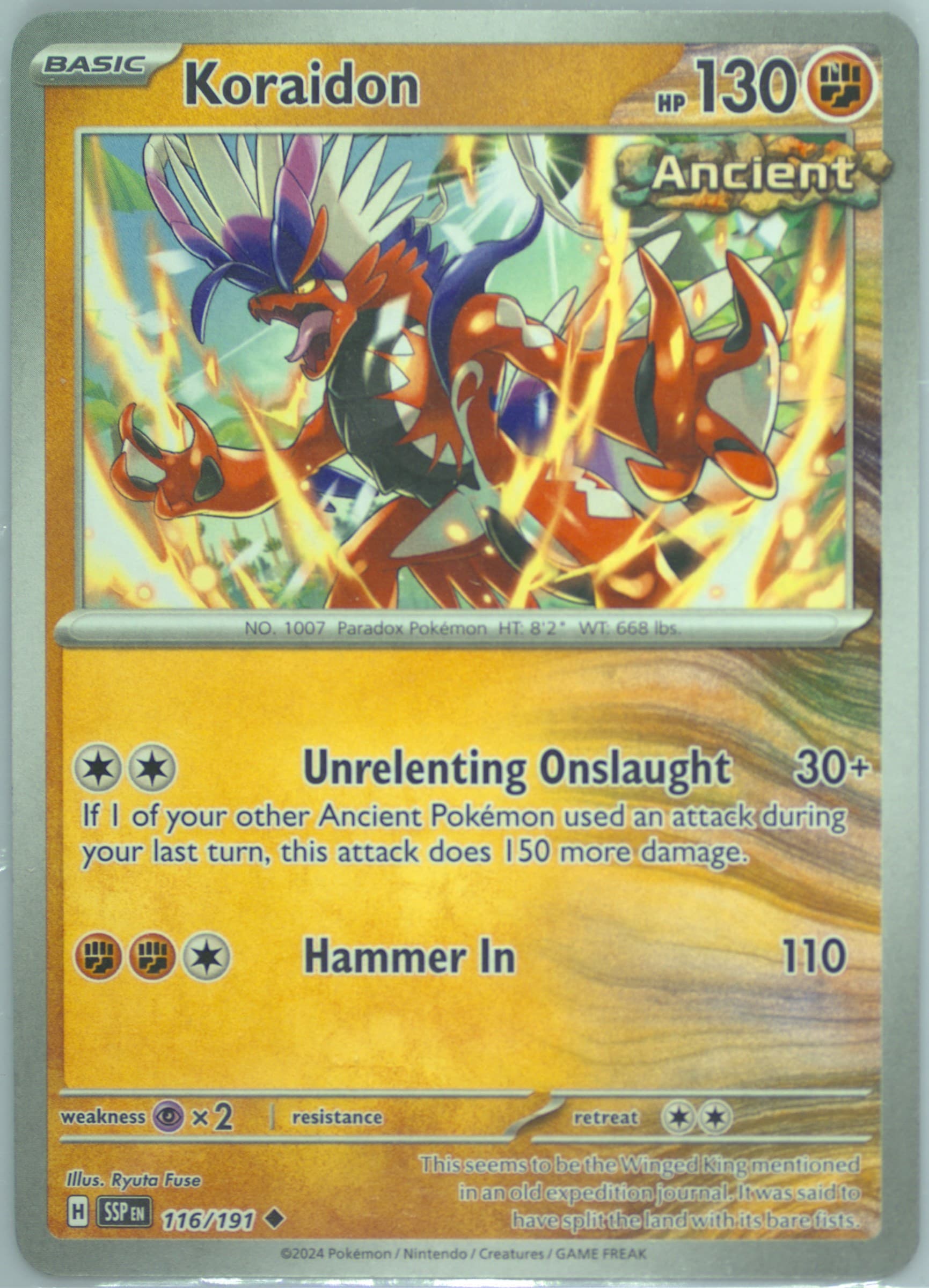 Koraidon (116) 2024 Pokemon Ssp EN-Surging Sparks