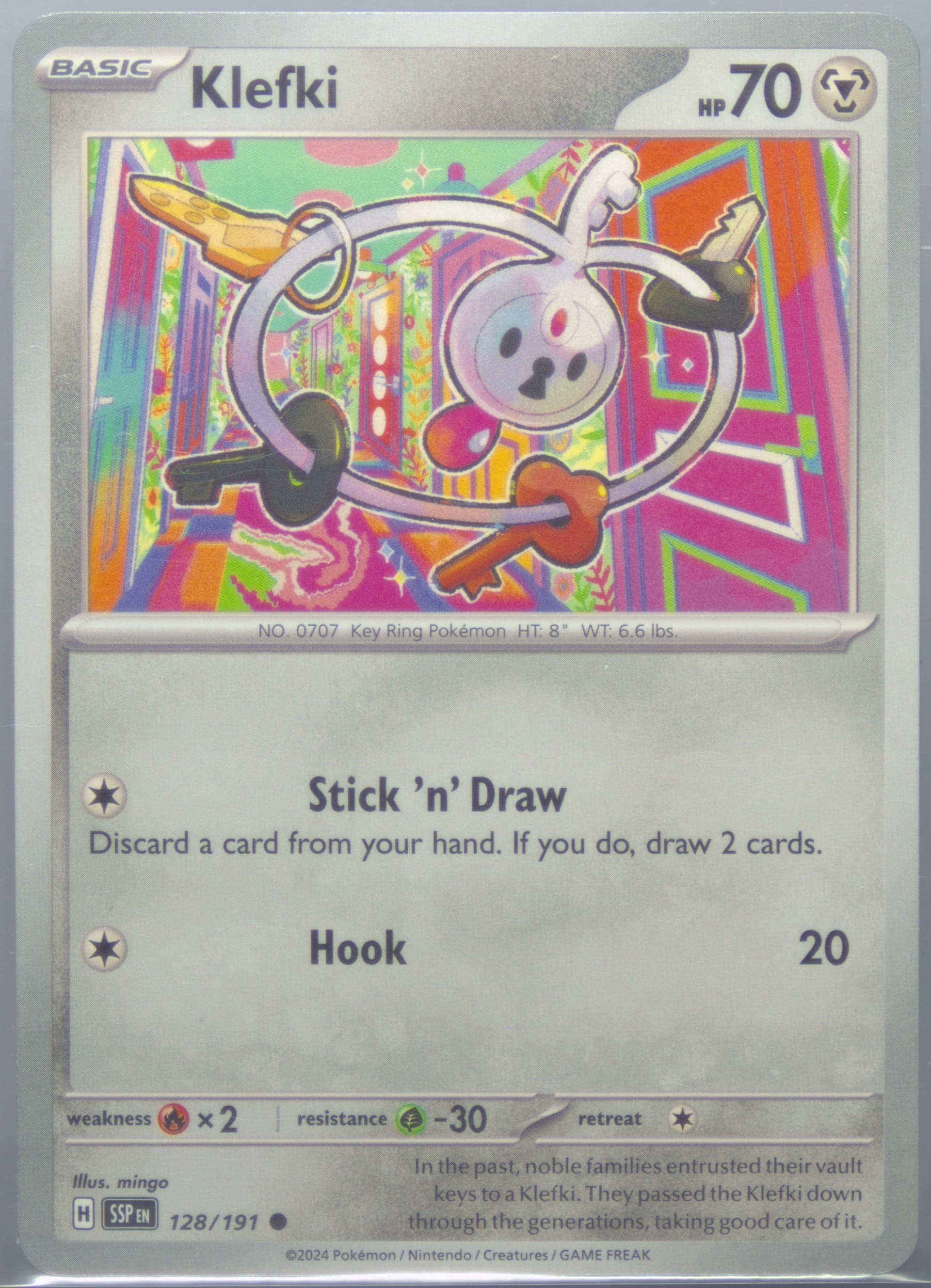 Klefki (128) 2024 Pokemon Ssp EN-Surging Sparks