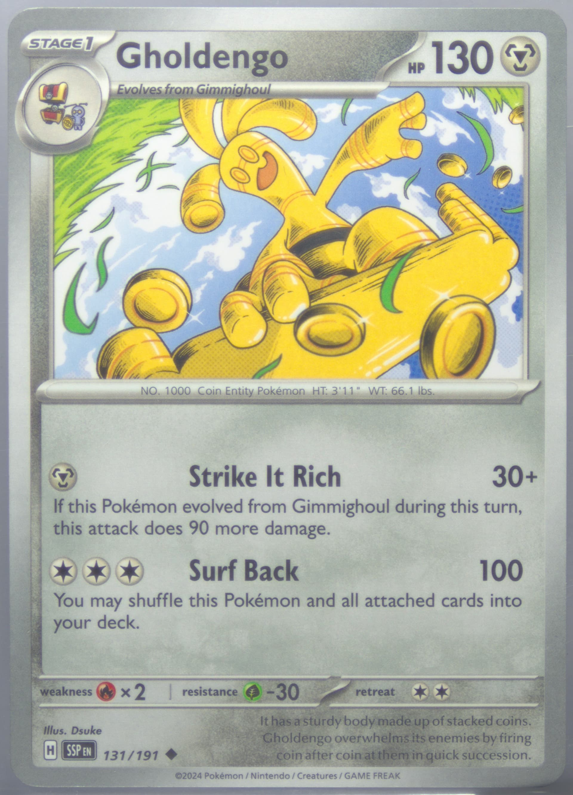 Gholdengo (131) 2024 Pokemon Ssp EN-Surging Sparks