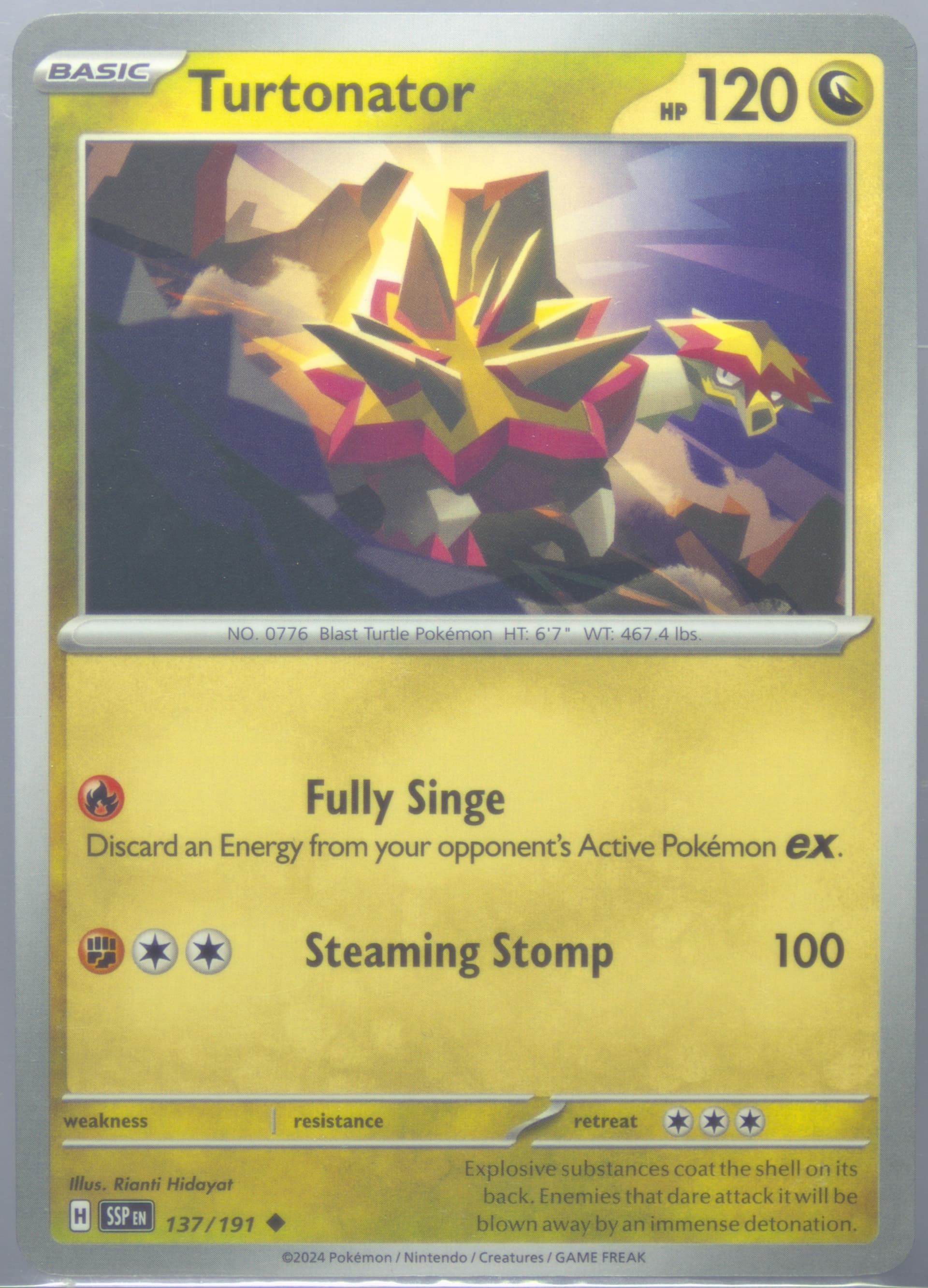 Turtonator (137) 2024 Pokemon Ssp EN-Surging Sparks