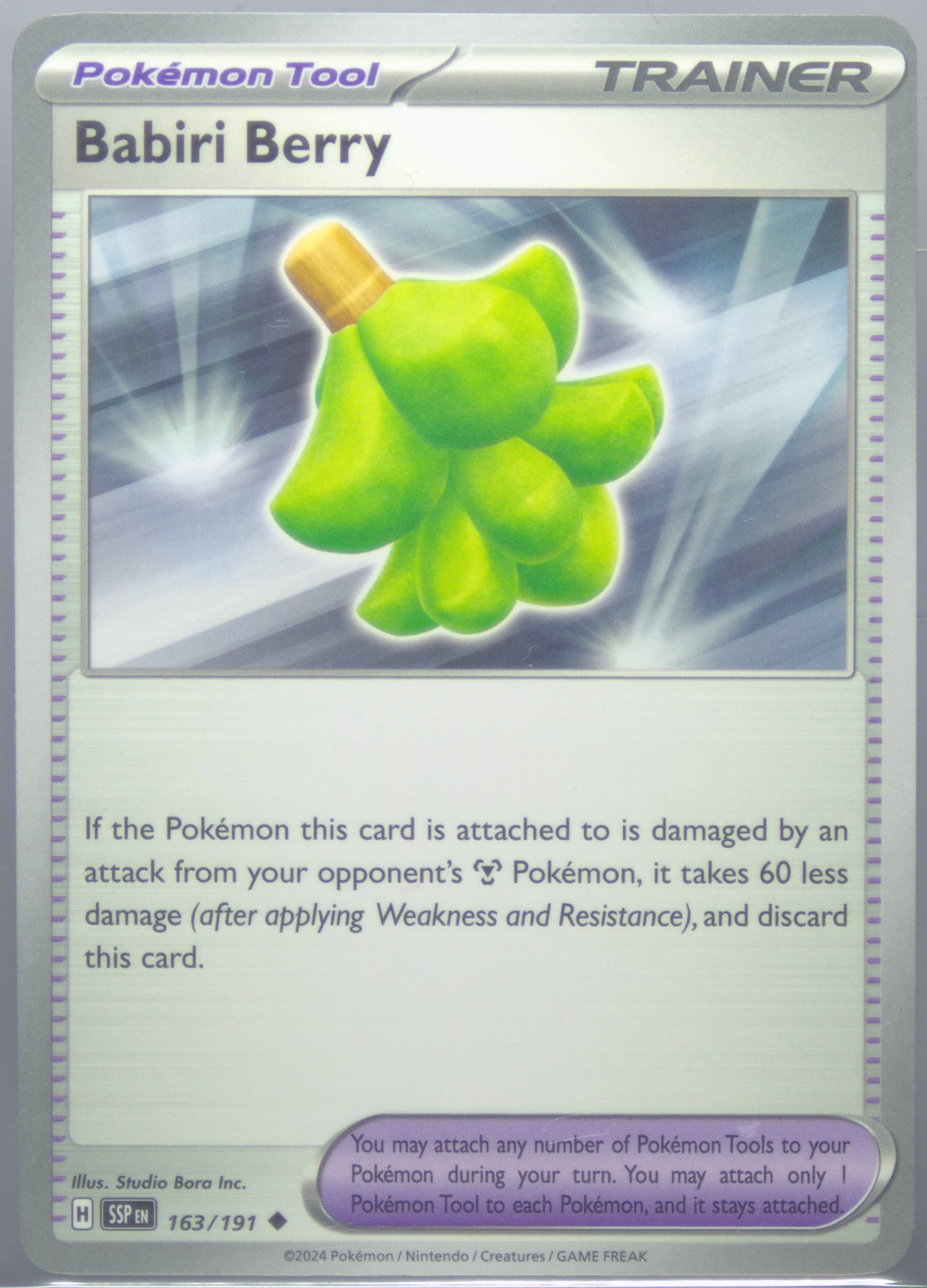 Babiri Berry (163) 2024 Pokemon Ssp EN-Surging Sparks