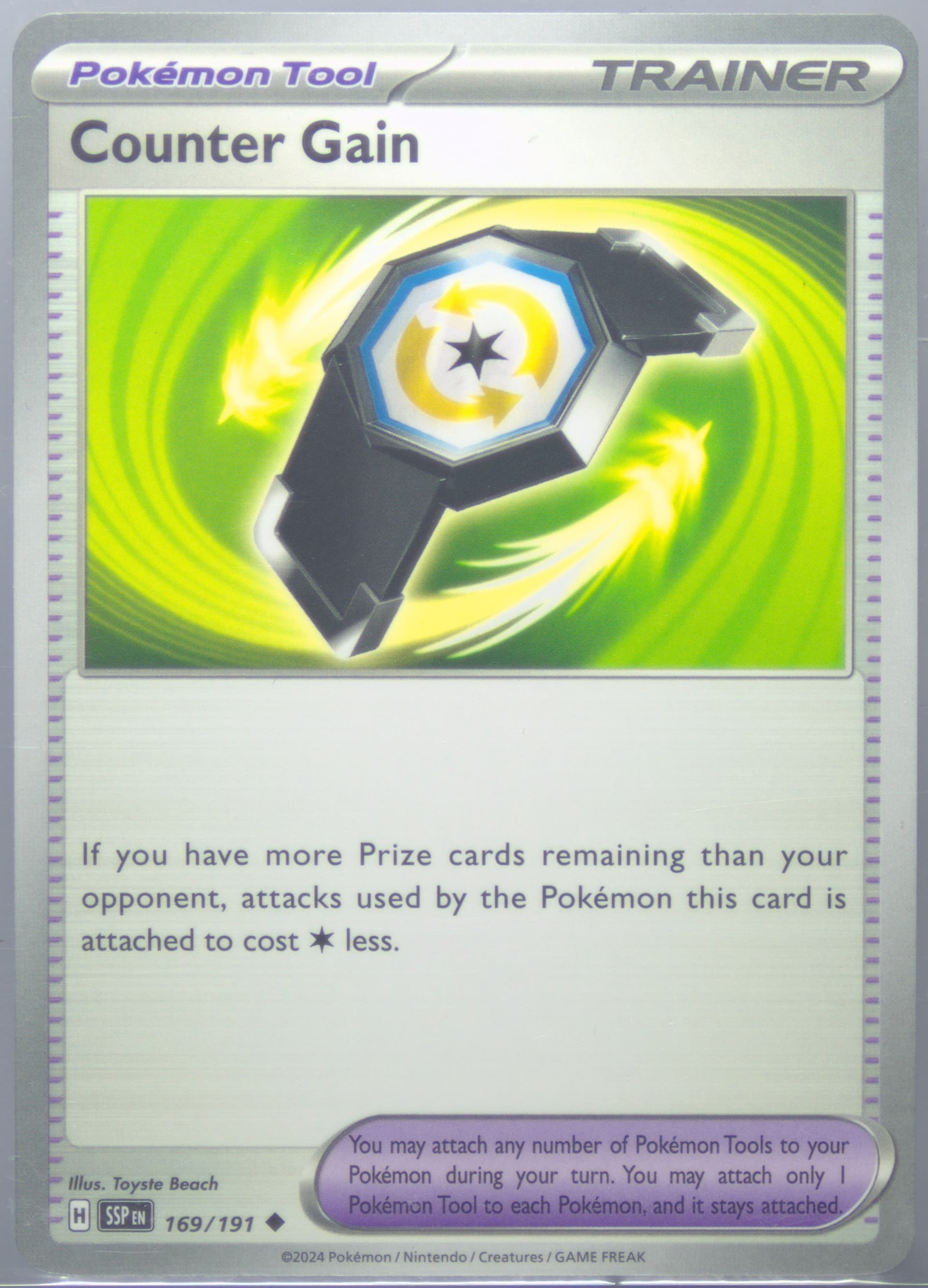 Counter Gain (169) 2024 Pokemon Ssp EN-Surging Sparks