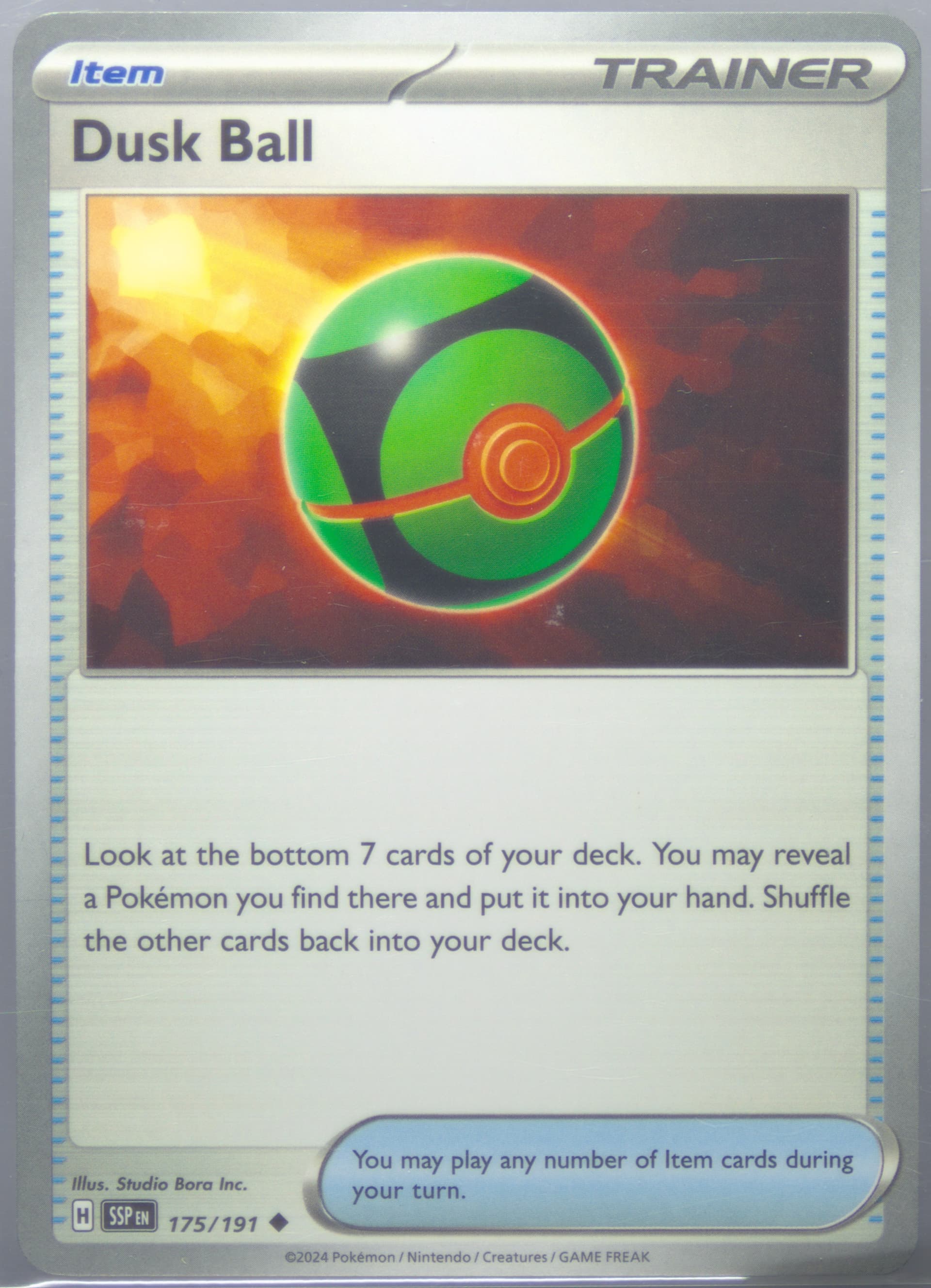 Dusk Ball (175) 2024 Pokemon Ssp EN-Surging Sparks