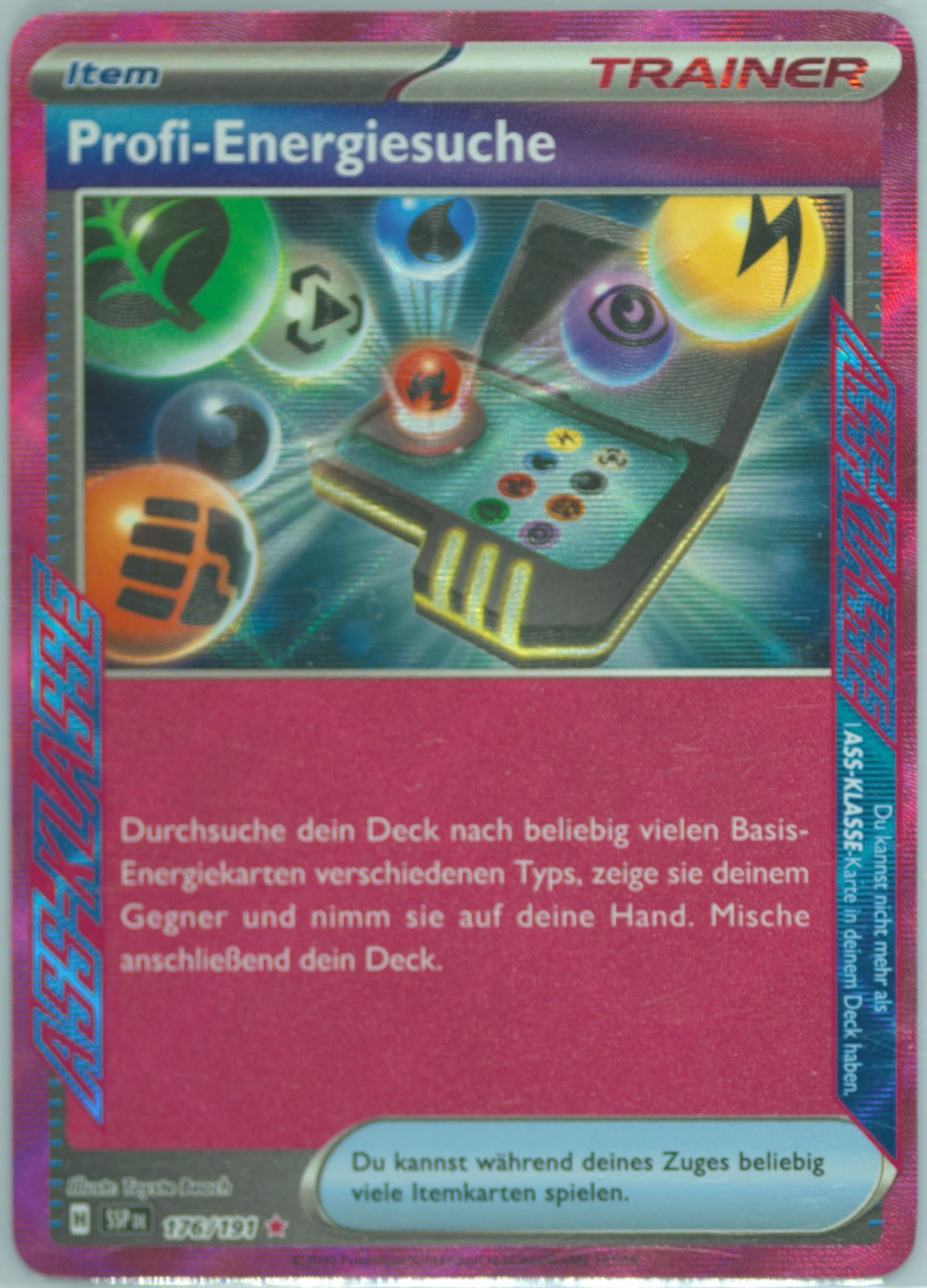 Energy Search Pro (176) 2024 Pokemon German Ssp de-Surging Sparks