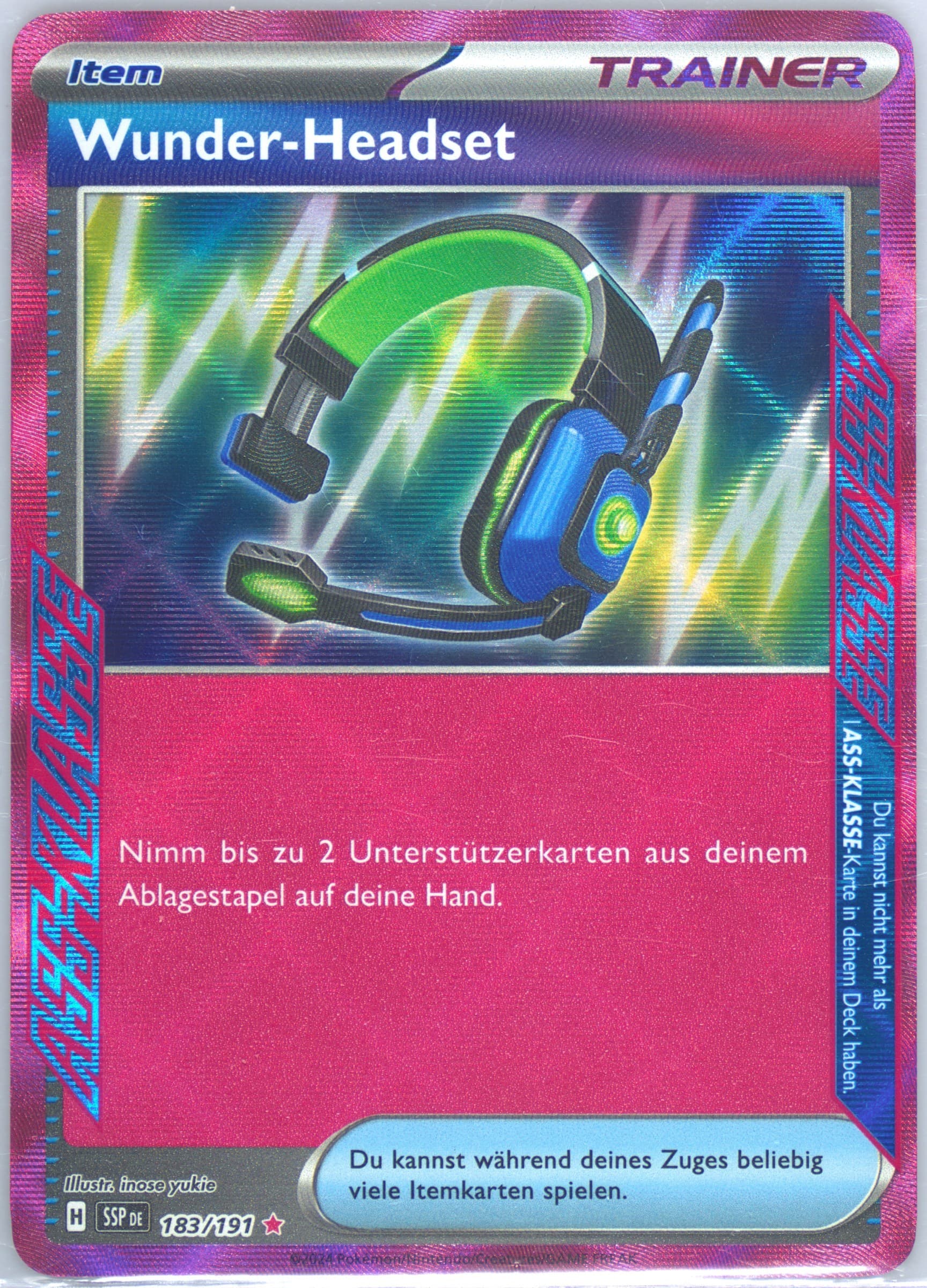 Miracle Headset (183) 2024 Pokemon German Ssp de-Surging Sparks