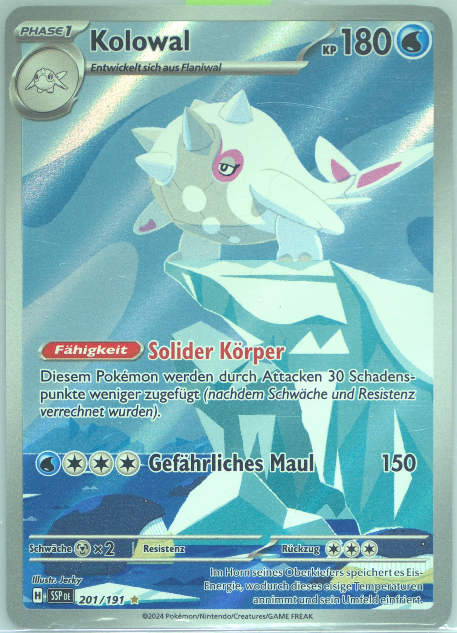 Cetitan Illustration Rare (201) 2024 Pokemon German Ssp de-Surging Sparks