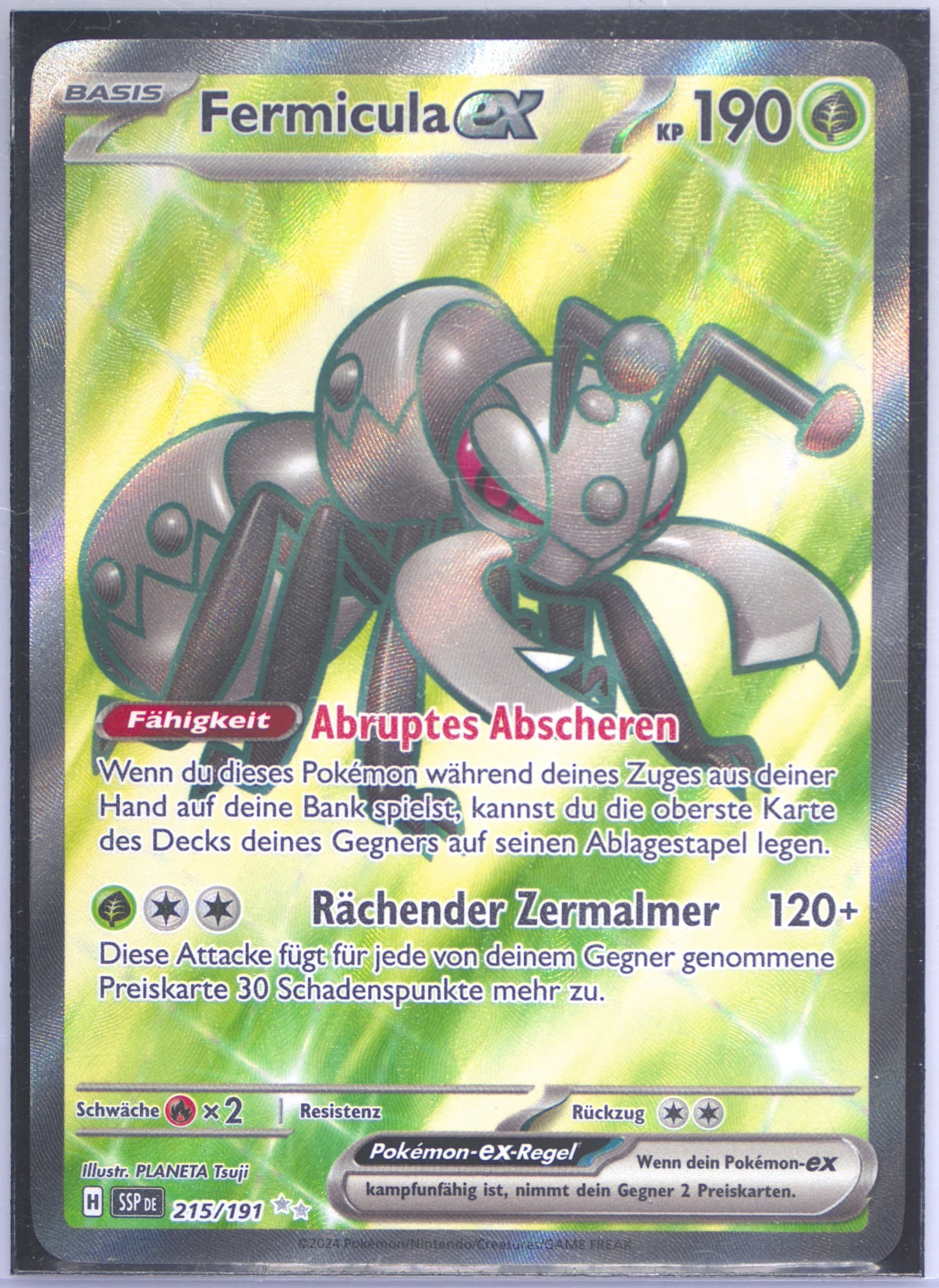 Durant EX Ultra Rare (215) 2024 Pokemon German Ssp de-Surging Sparks