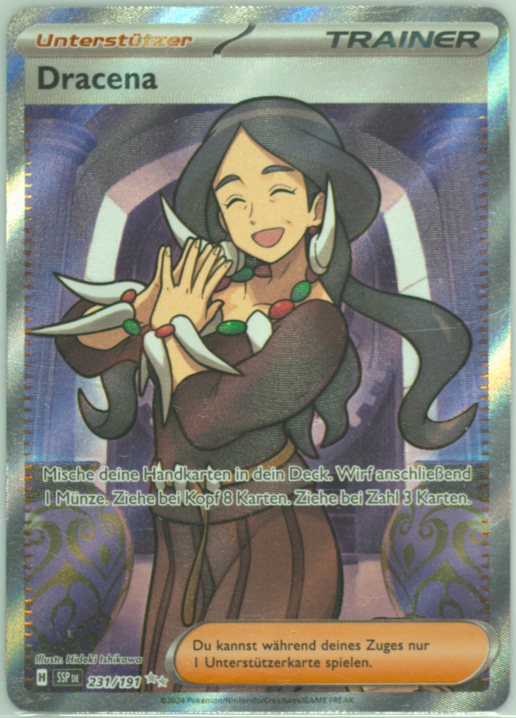 Drasna Ultra Rare (231) 2024 Pokemon German Ssp de-Surging Sparks