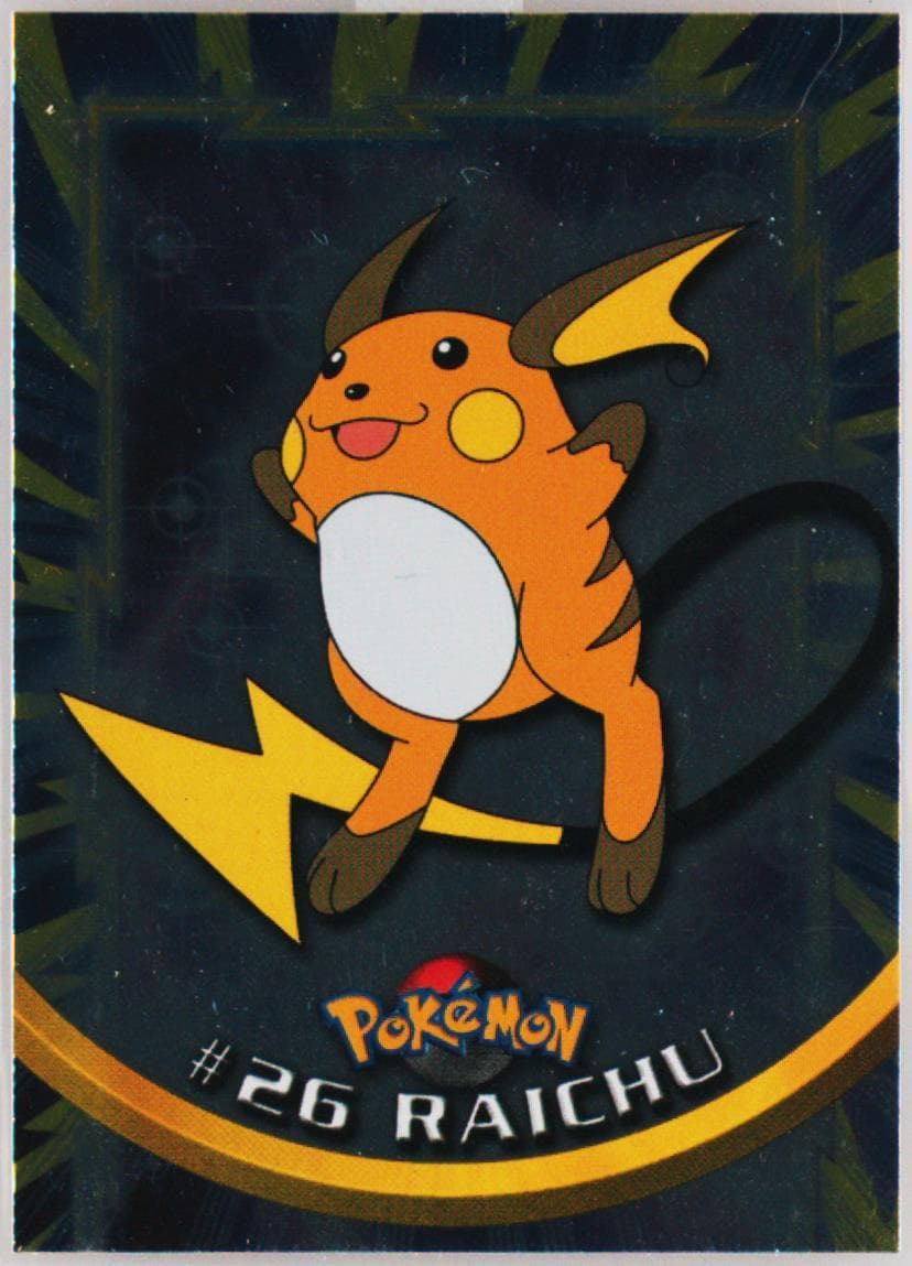 Raichu Foil-Italian (26) 1999 Topps Pokemon TV