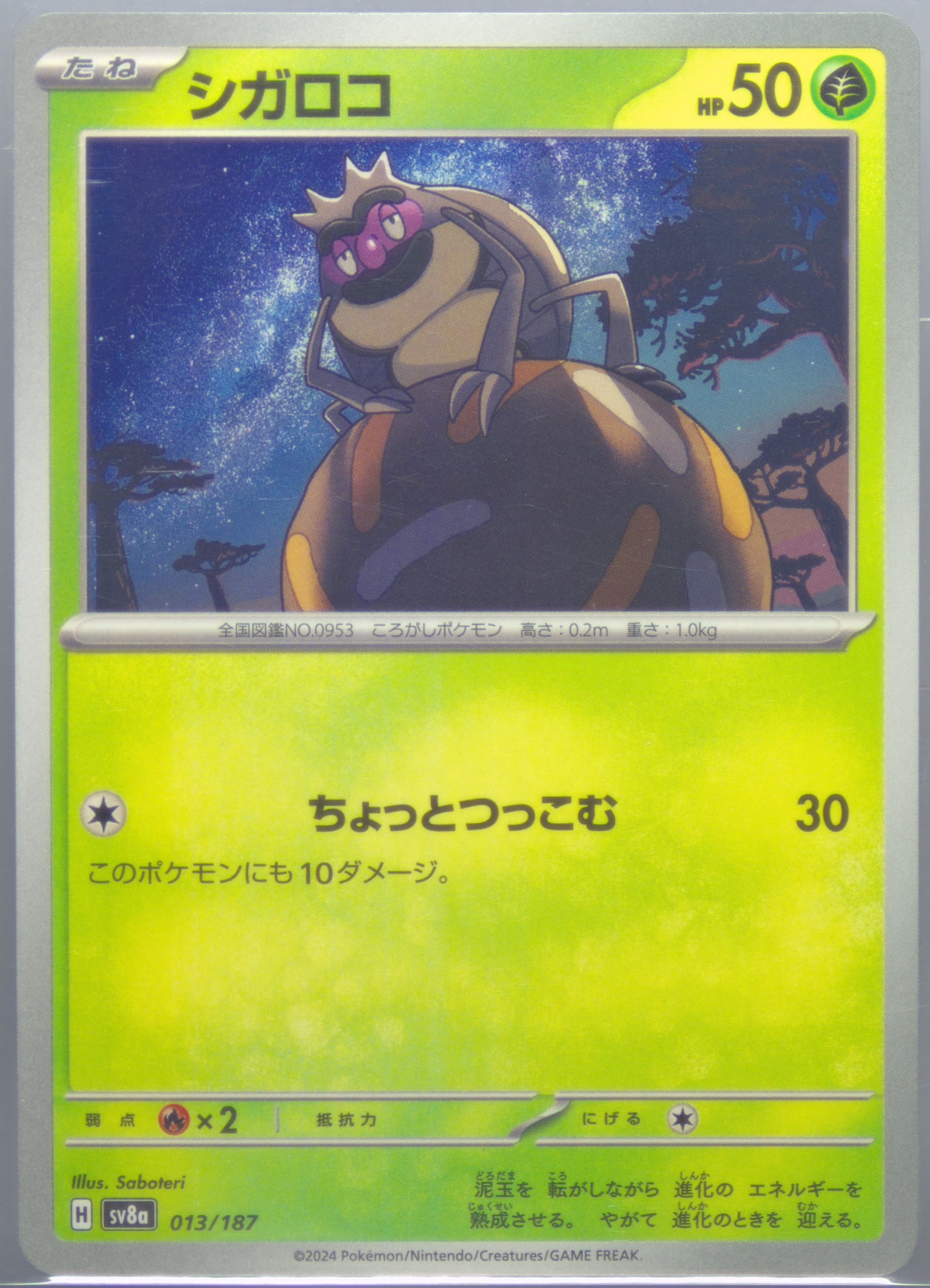 Rellor (013) 2024 Pokemon Japanese Sv8a-Terastal Fest EX