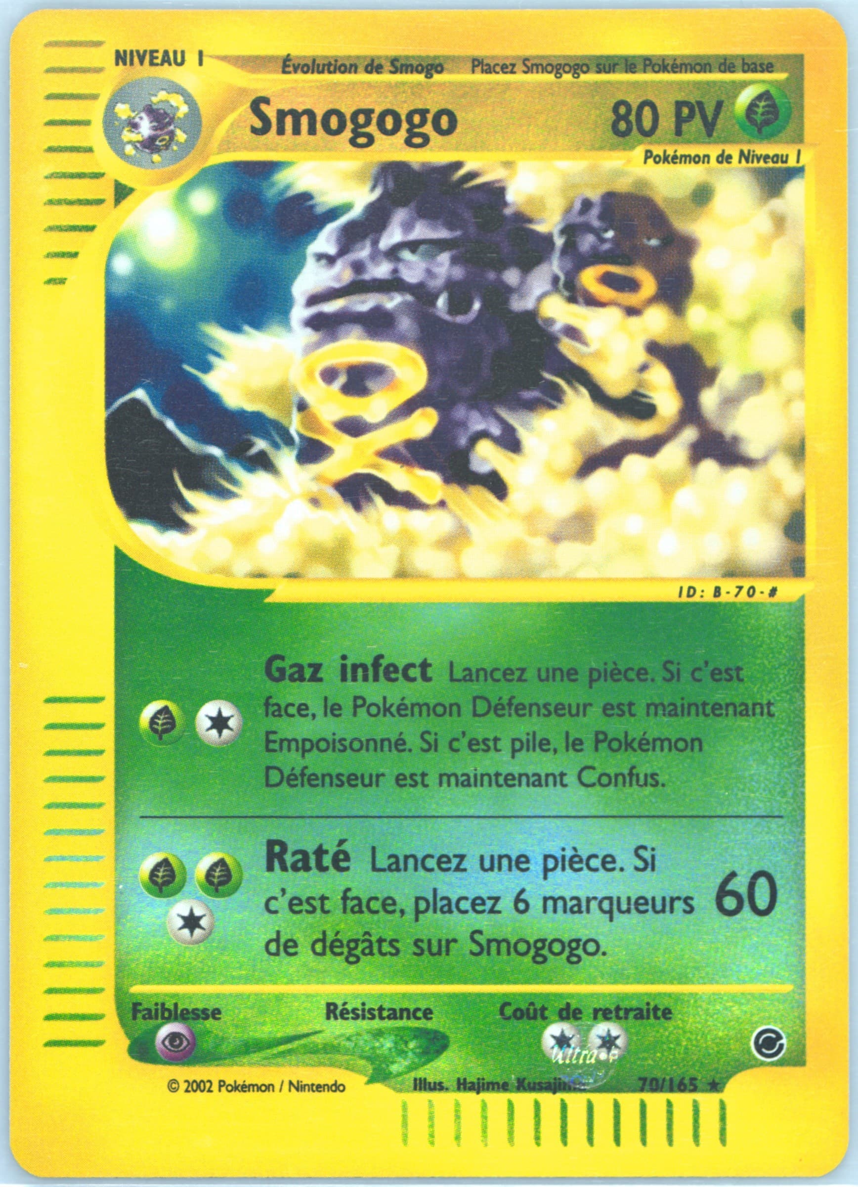 Smogogo-Reverse Foil (70) 2003 Pokemon French Expedition