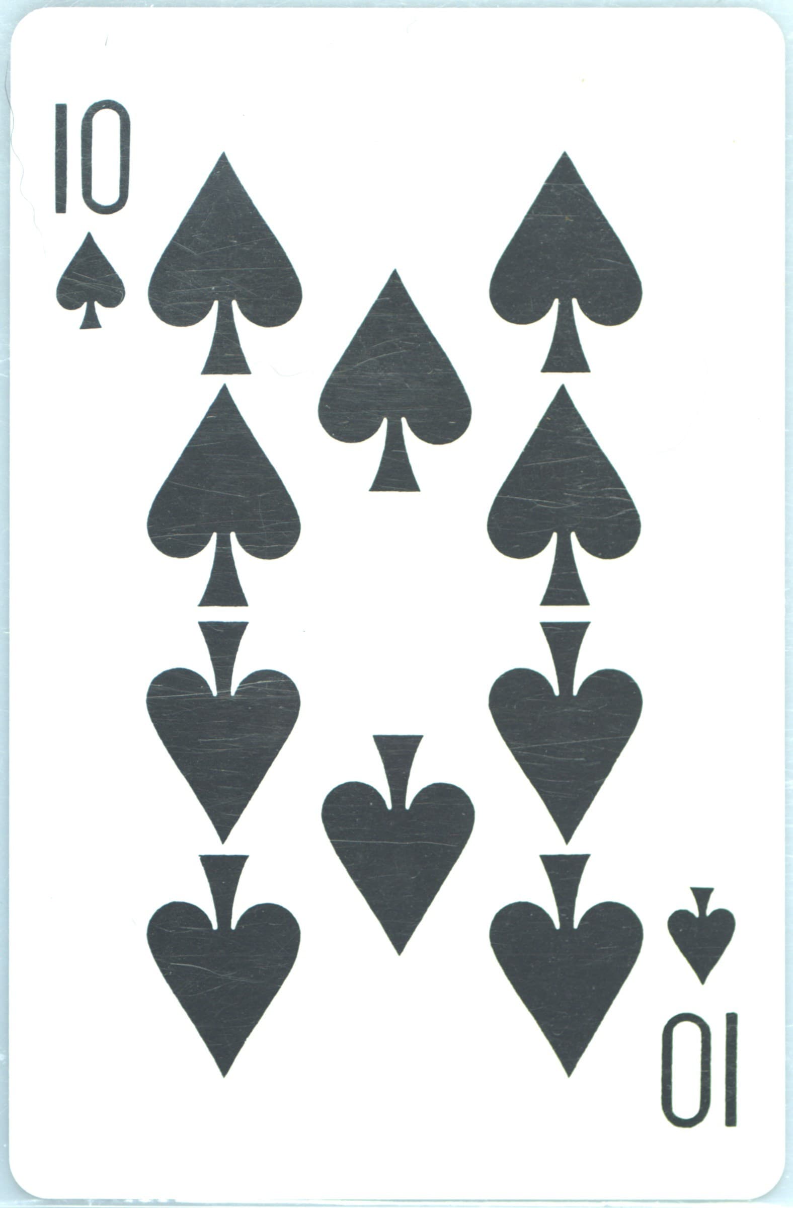 10 of Spades 1998 Pokemon Stadium Blue Version Playing Cards