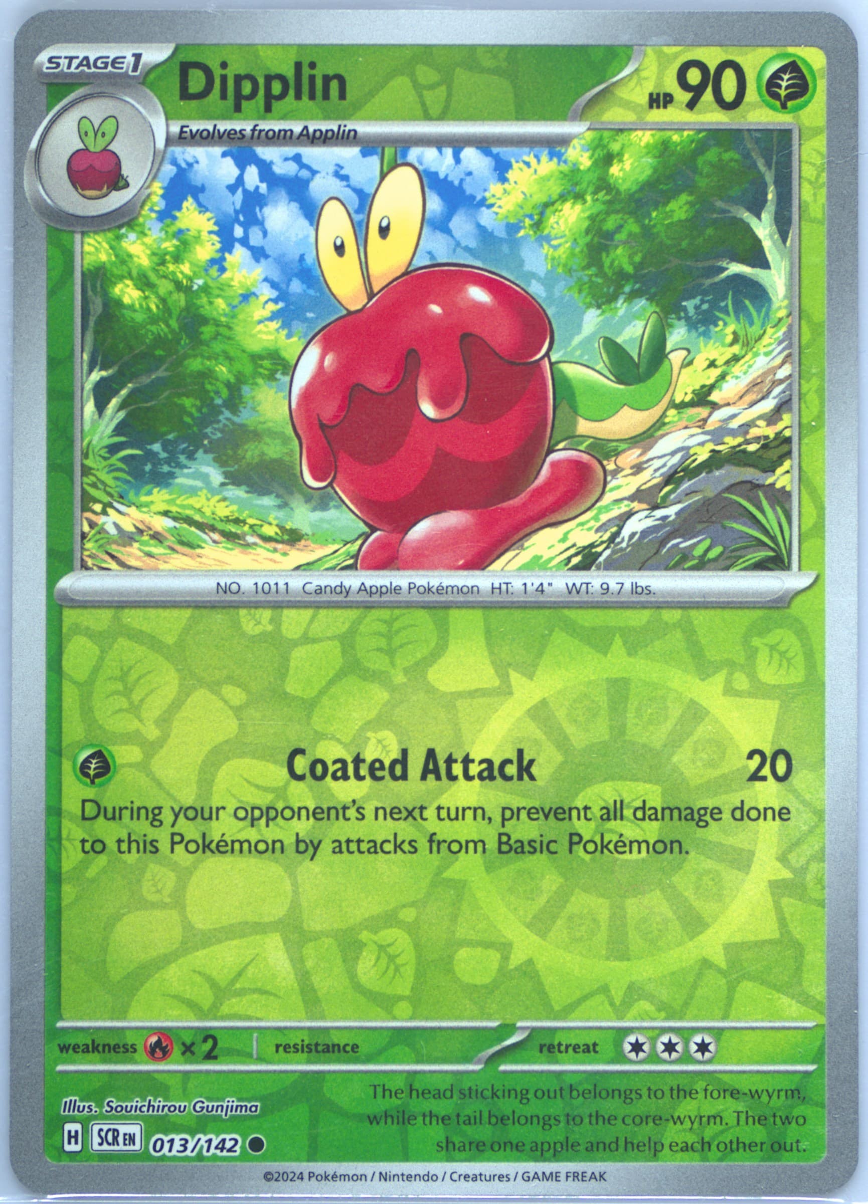 Dipplin Reverse Holo (013) 2024 Pokemon Scr EN-Stellar Crown