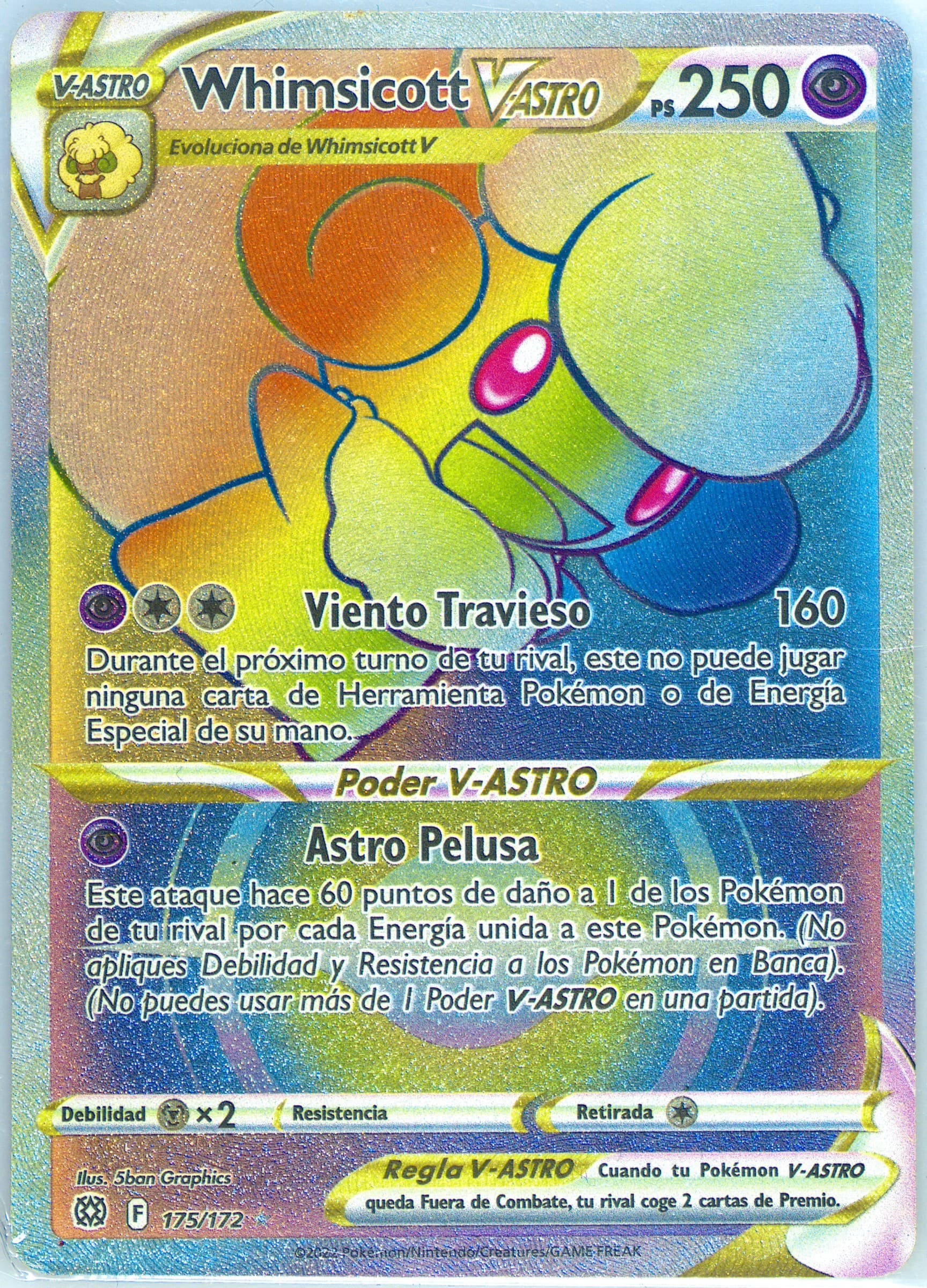 Full Art/Whimsicott Vastro Spanish-Secret (175) 2022 Pokemon Sword & Shield Brilliant Stars