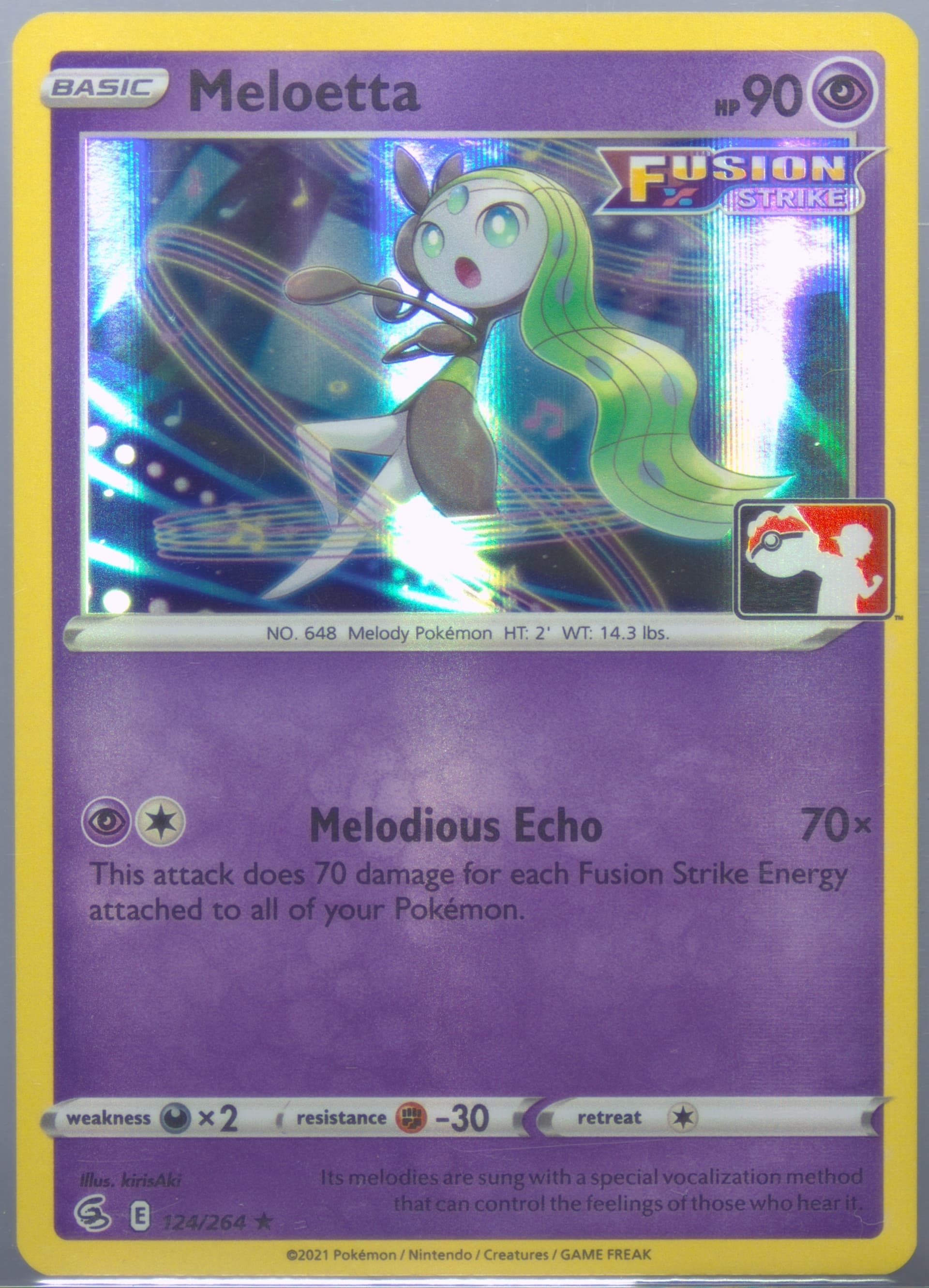 Meloetta-Holo (124) 2023 Pokemon Play! Pokemon Prize Pack: Series 2