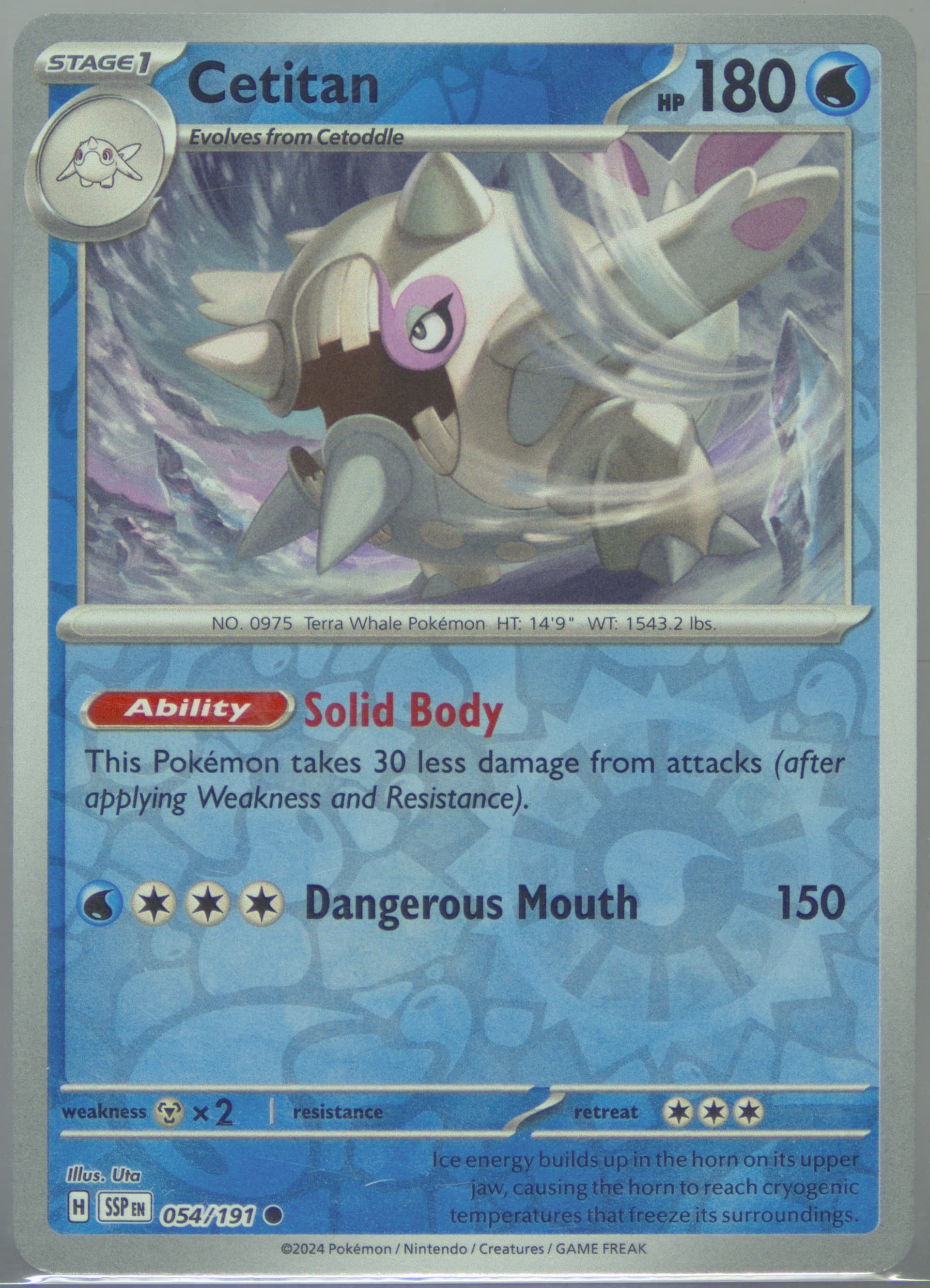 Cetitan Reverse Holo (054) 2024 Pokemon Ssp EN-Surging Sparks