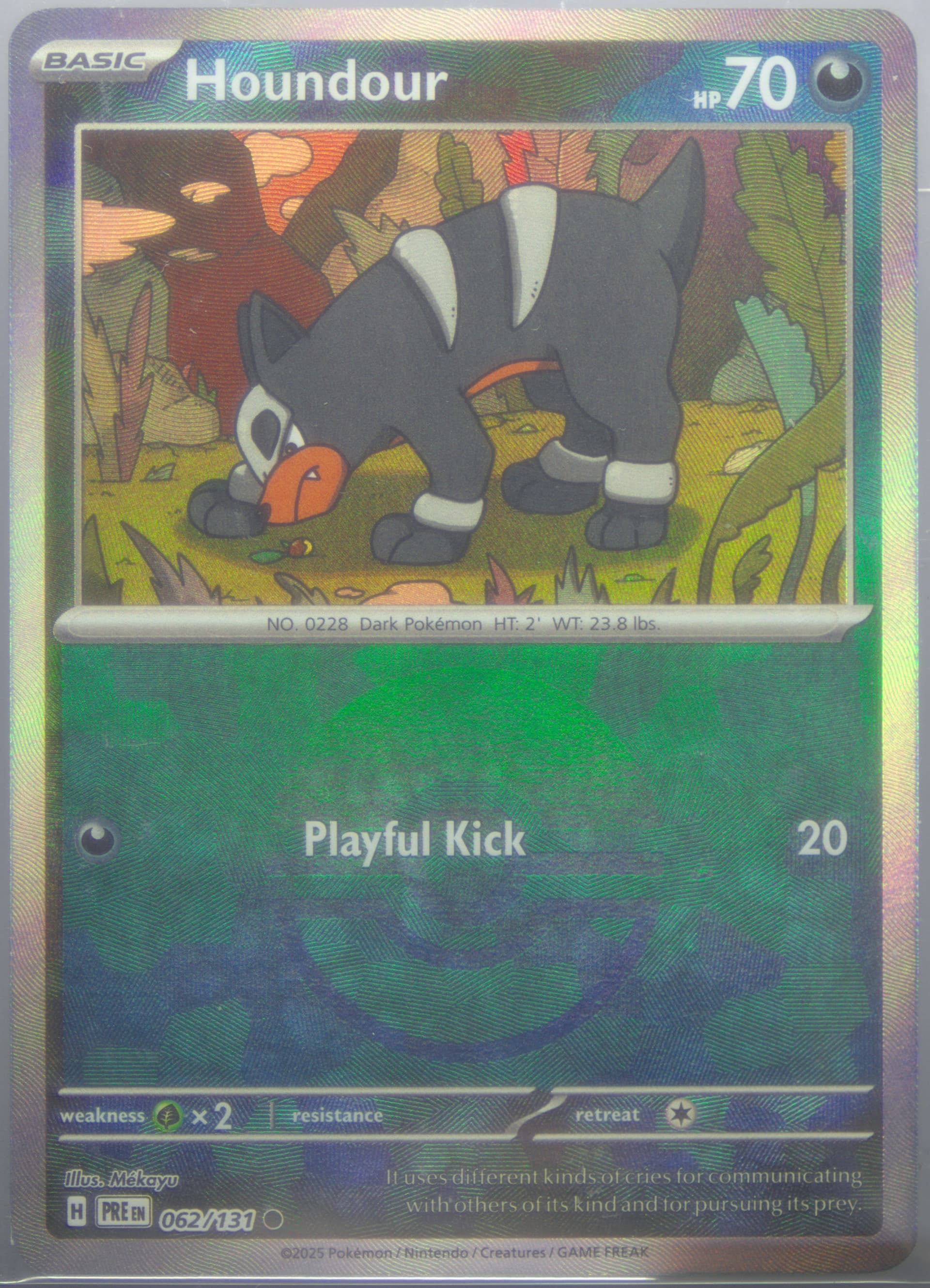 Houndour (062) 2025 Pokemon Pre EN-Prismatic Evolutions