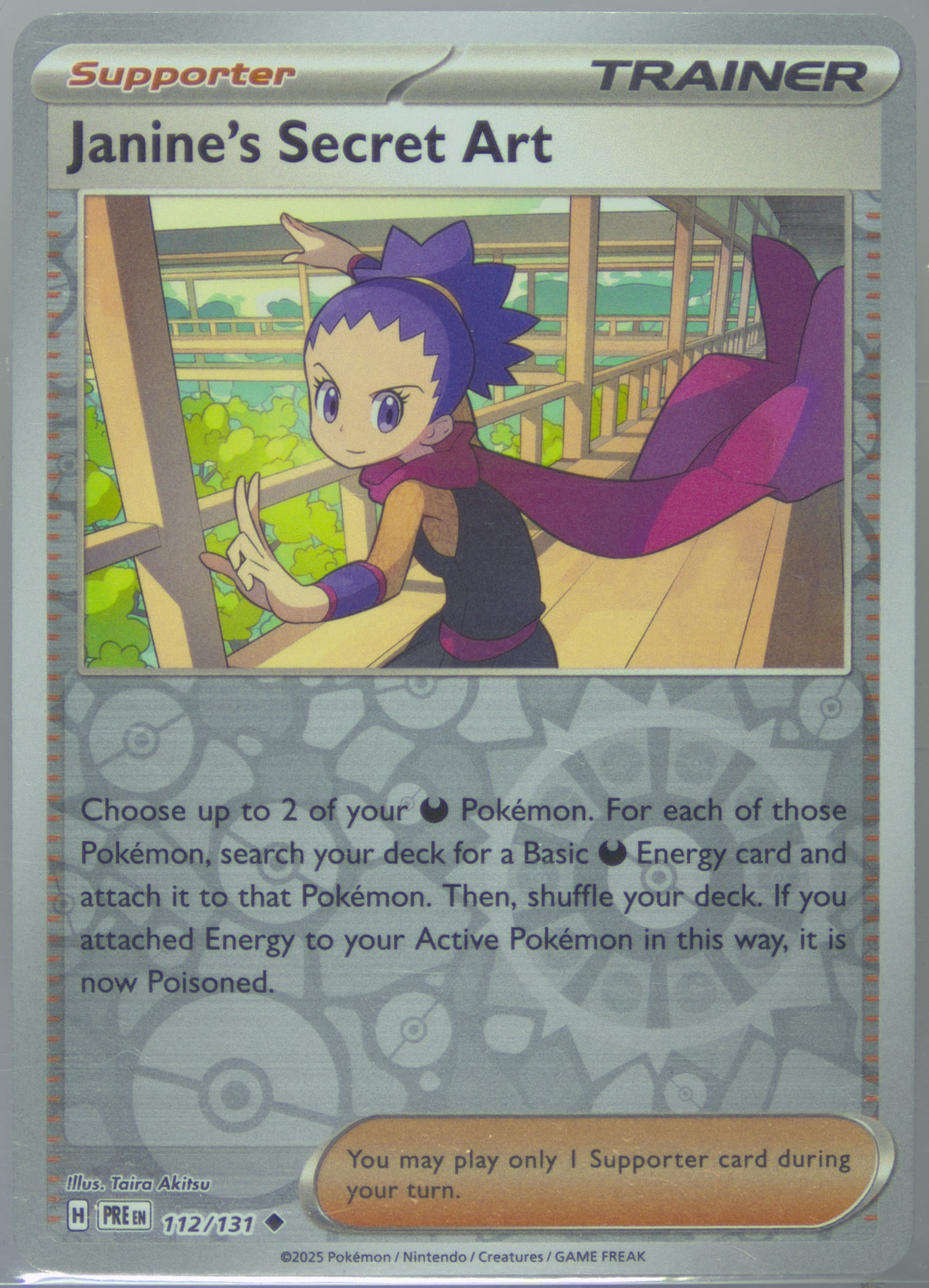 Janine's Secret Art (112) 2025 Pokemon Pre EN-Prismatic Evolutions