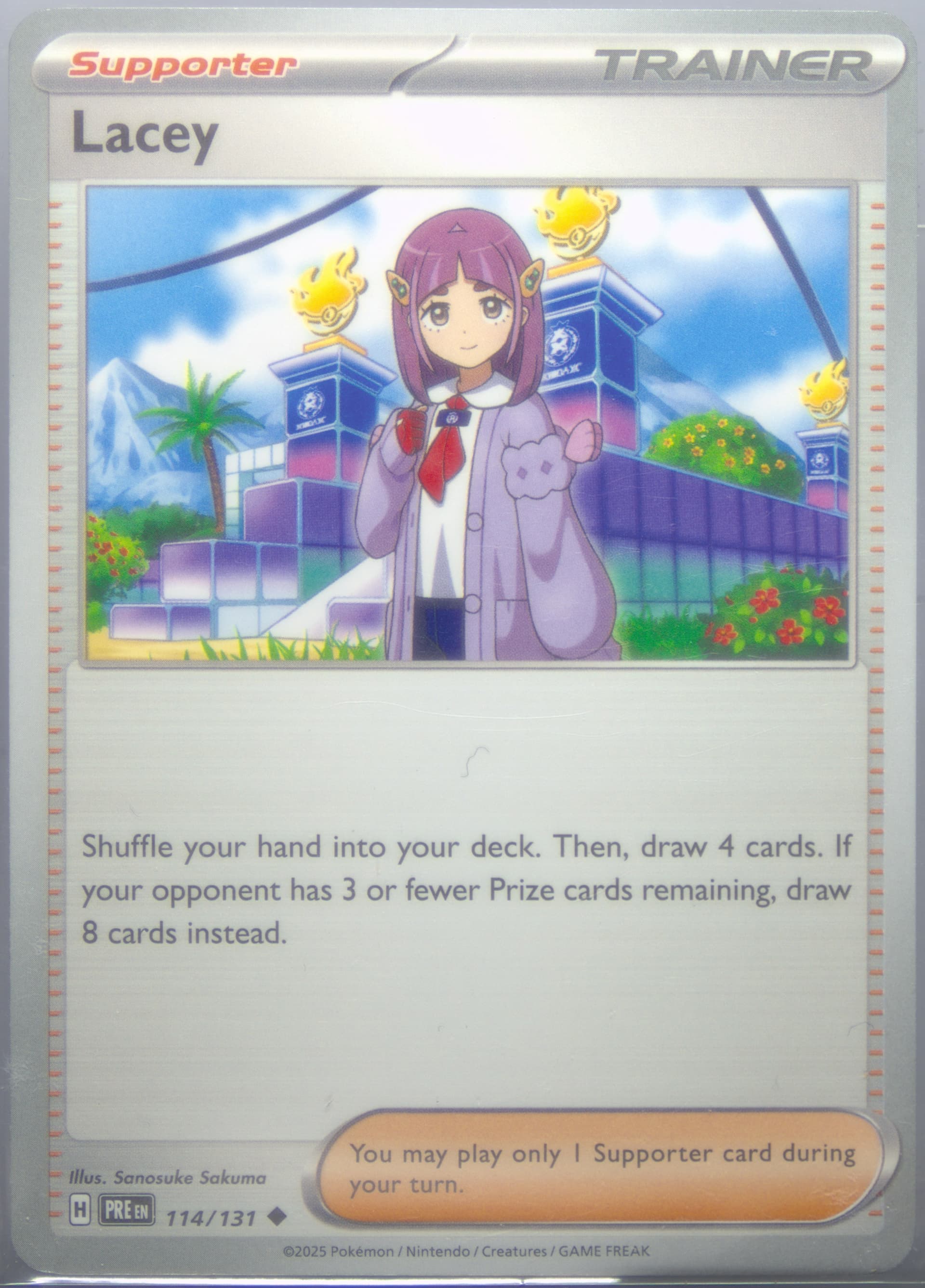 Lacey (114) 2025 Pokemon Pre EN-Prismatic Evolutions