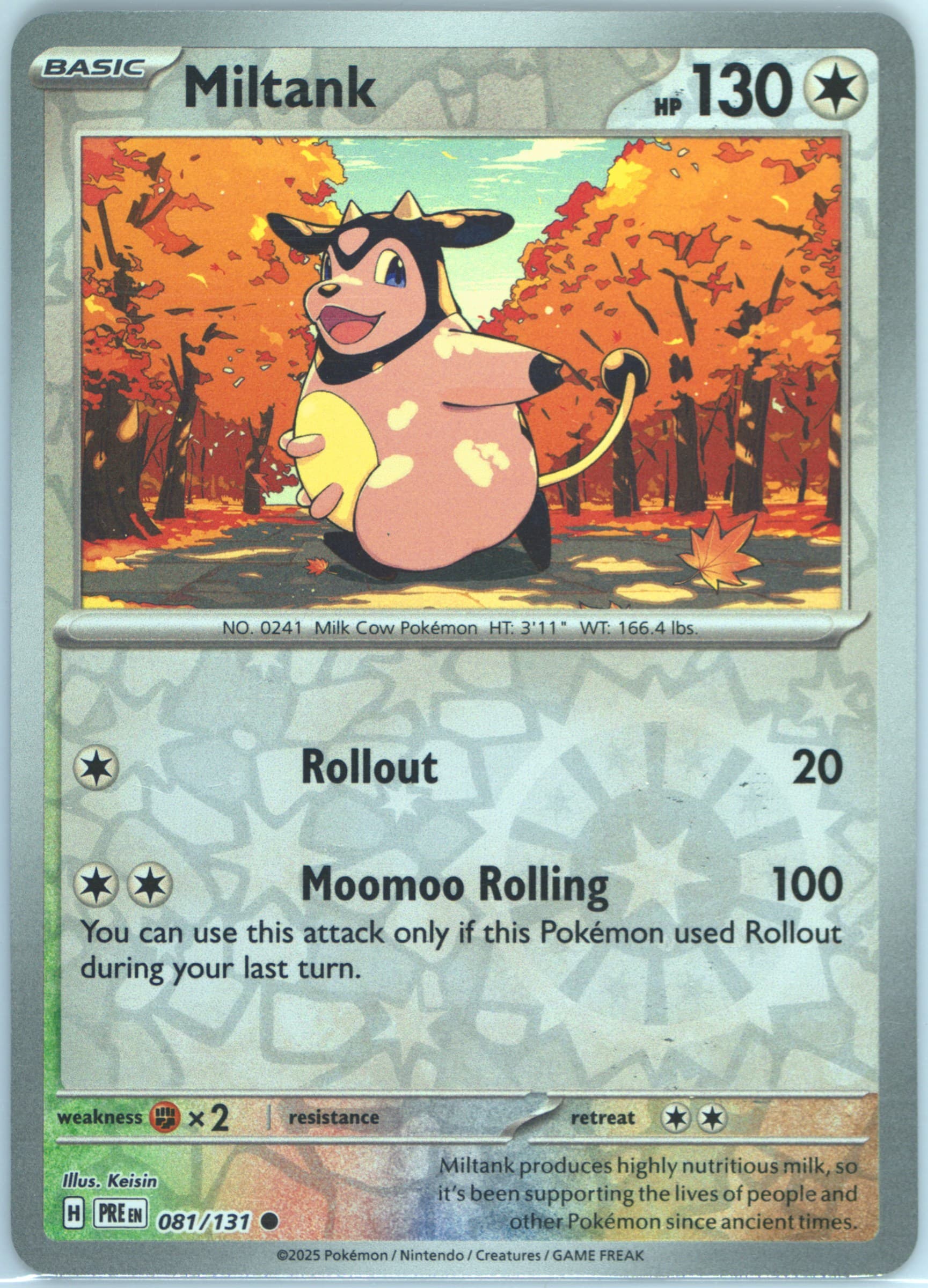 Miltank Reverse Holo (081) 2025 Pokemon Pre EN-Prismatic Evolutions
