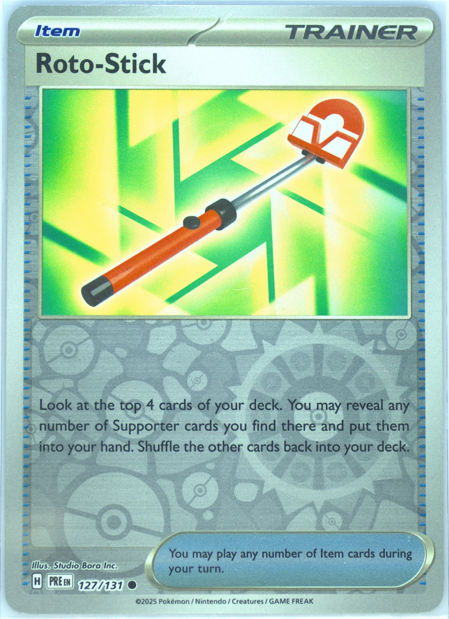Roto-Stick Reverse Holo (127) 2025 Pokemon Pre EN-Prismatic Evolutions