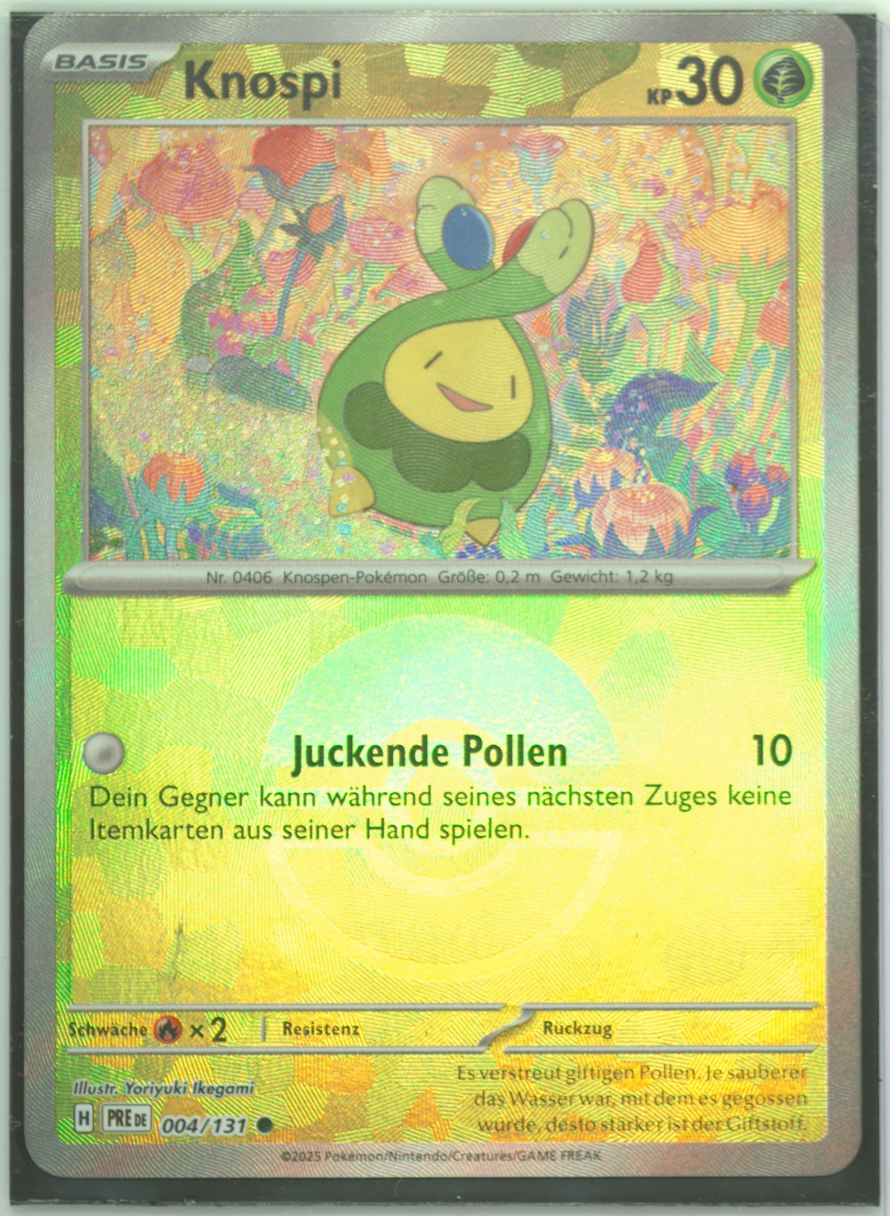Budew Poke Ball Reverse Holo (004) 2025 Pokemon German Pre de-Prismatic Evolutions