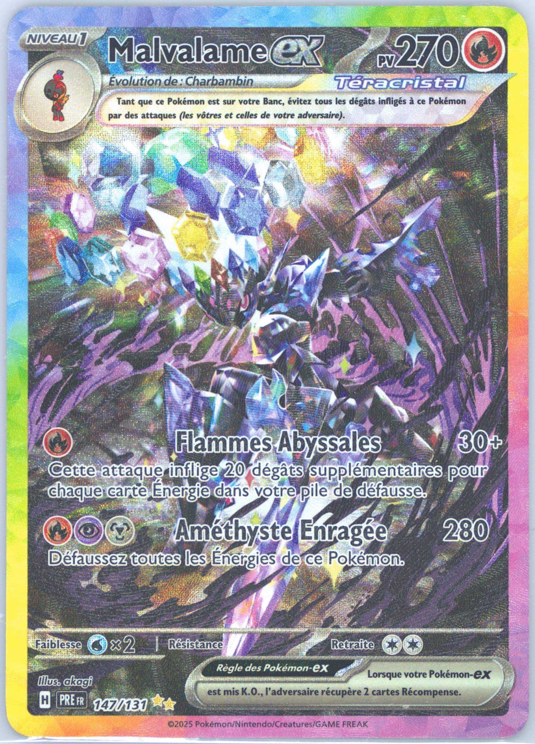 Ceruledge EX Special Illustration Rare (147) 2025 Pokemon French Pre FR-Prismatic Evolutions