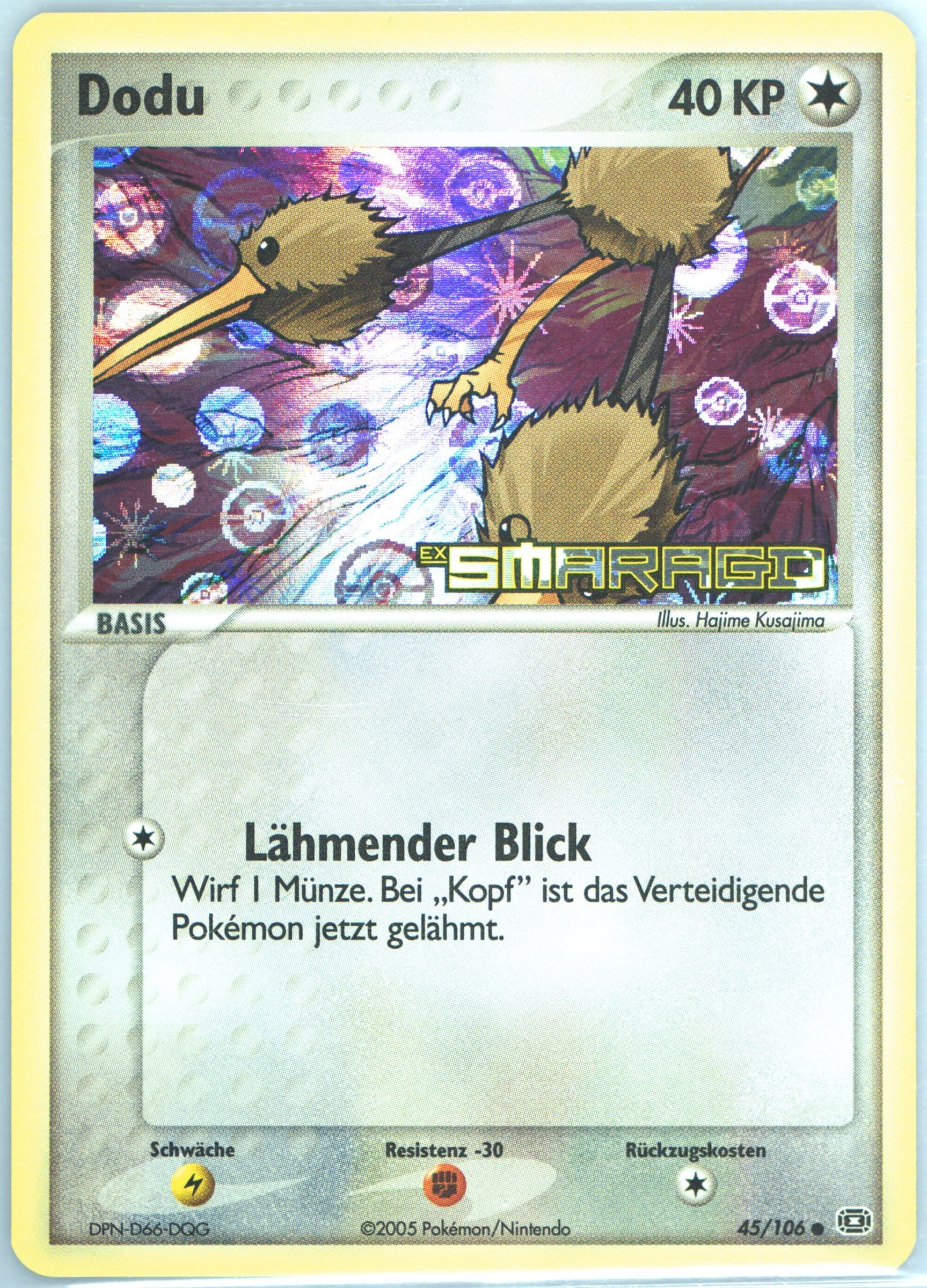 Dodu-Reverse Foil German (45) 2005 Pokemon EX Emerald