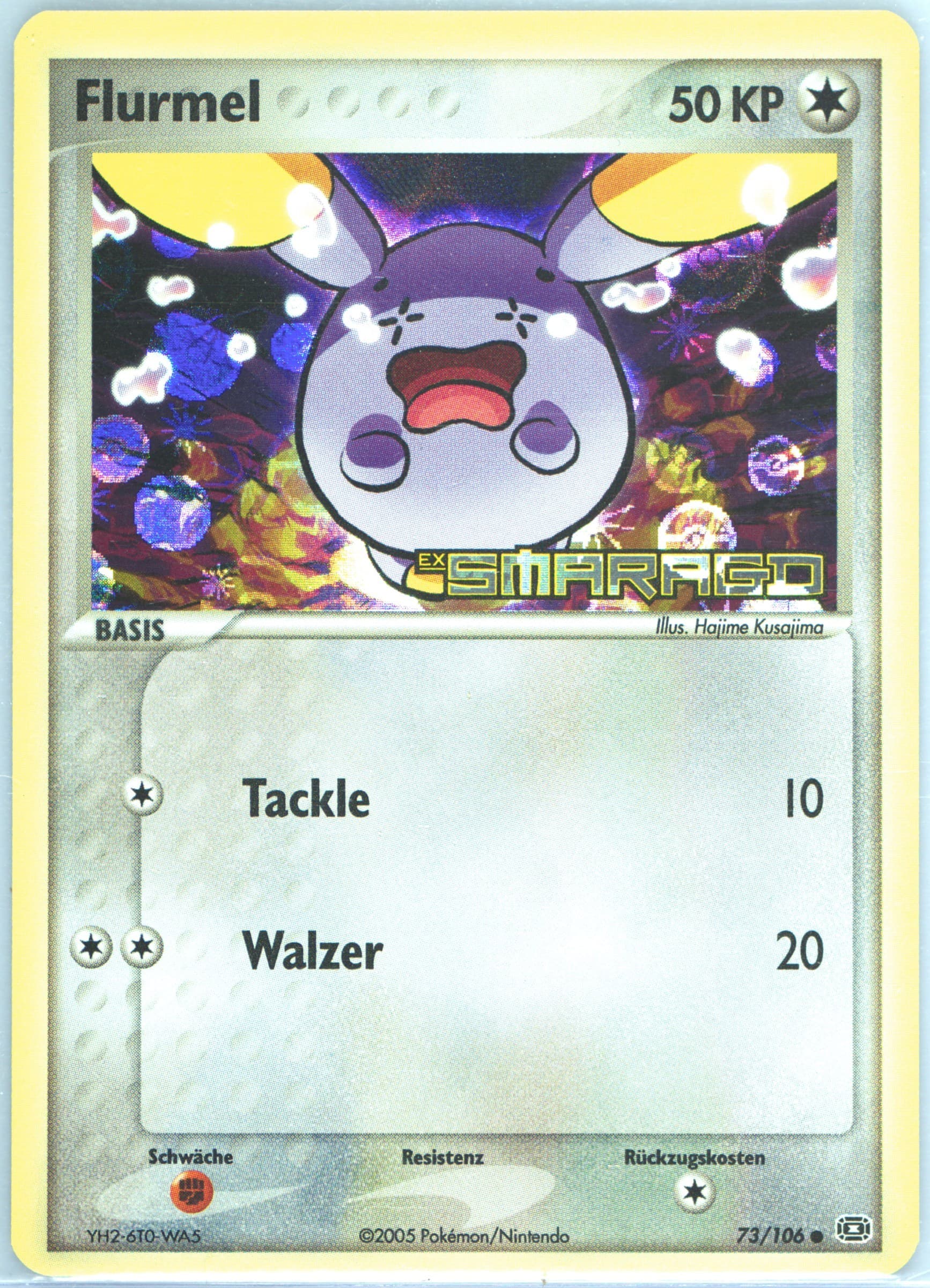 Flurmel-Reverse Foil German (73) 2005 Pokemon EX Emerald