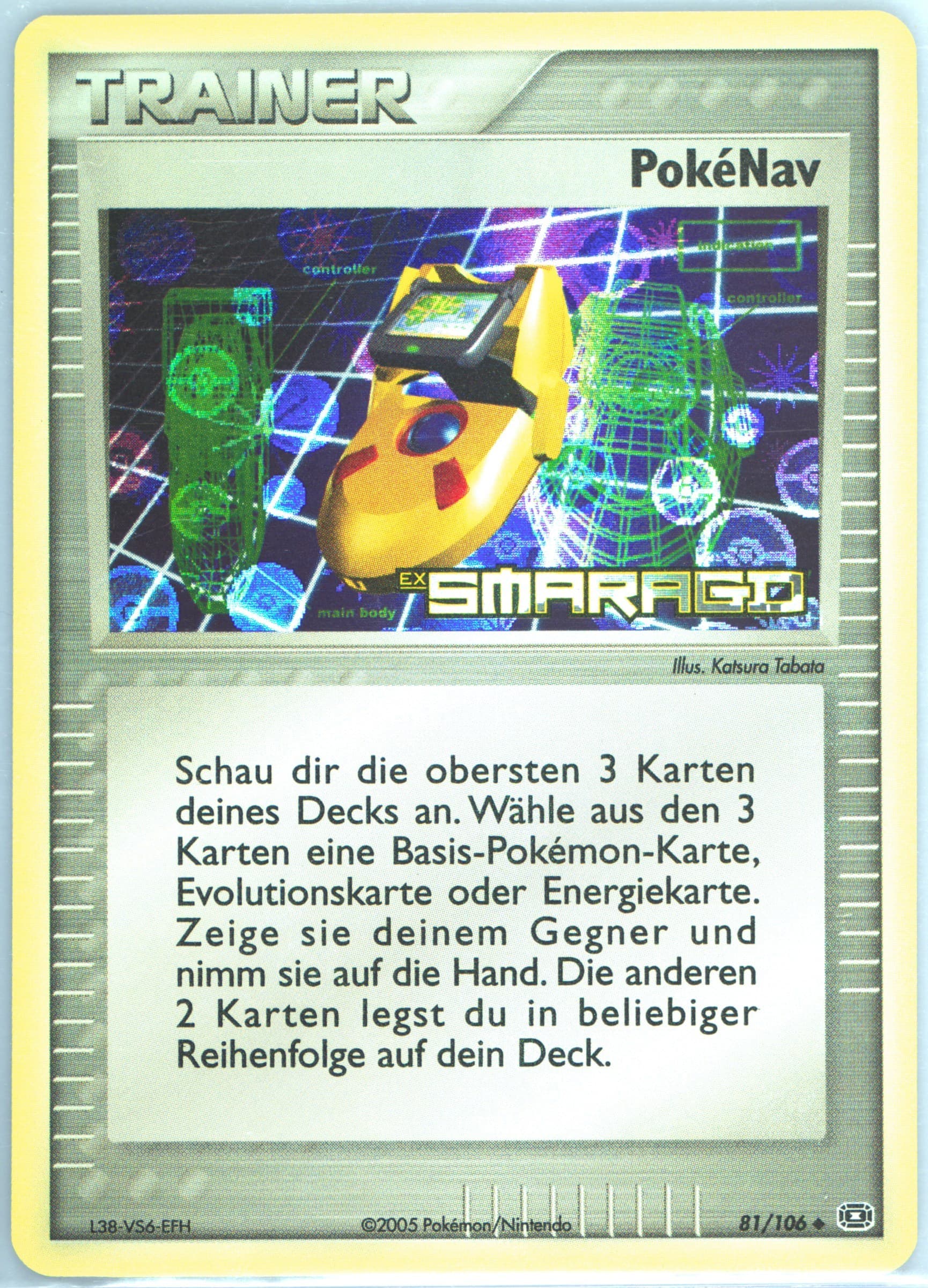 Pokenav-Reverse Foil German (81) 2005 Pokemon EX Emerald