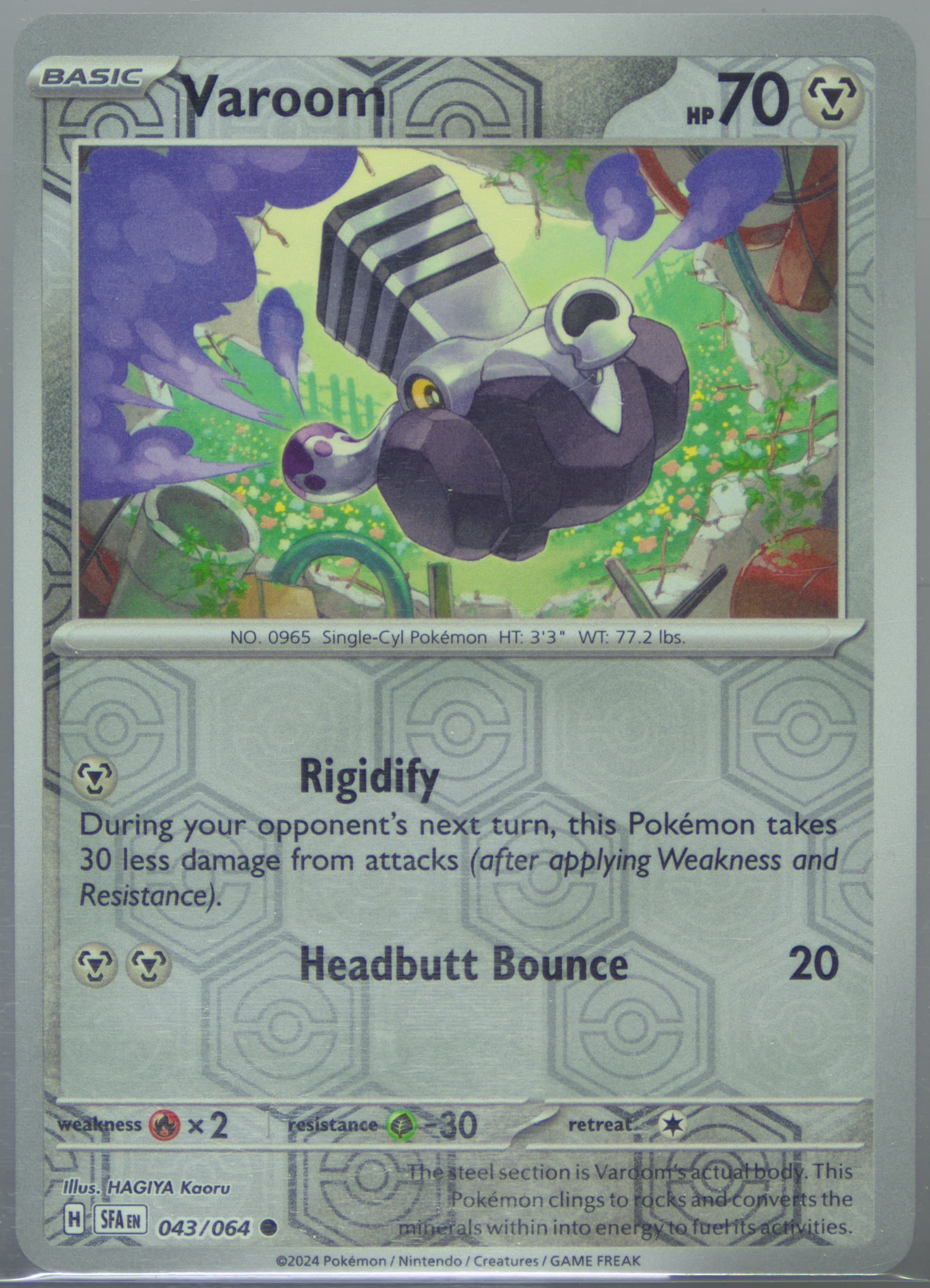 Varoom Reverse Holo (043) 2024 Pokemon Sfa EN-Shrouded Fable