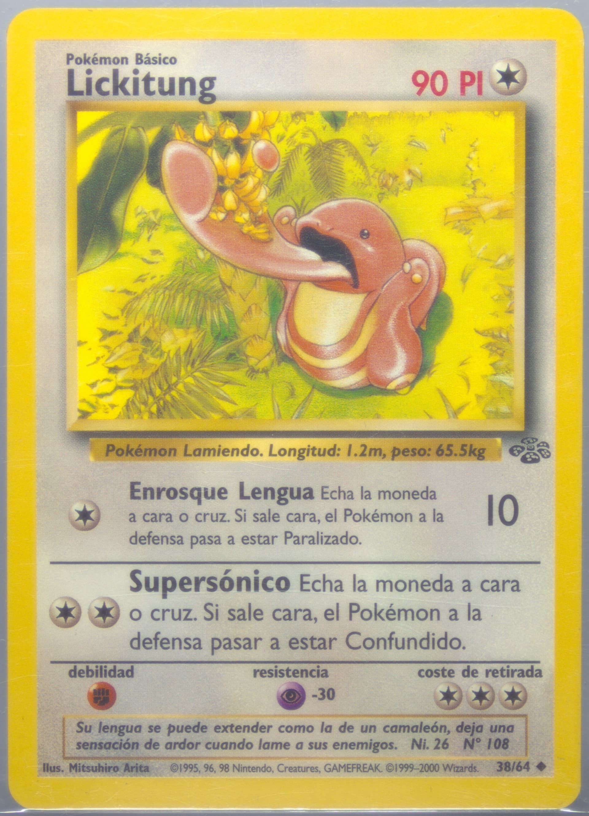 Lickitung (38) 2000 Pokemon Spanish Jungle