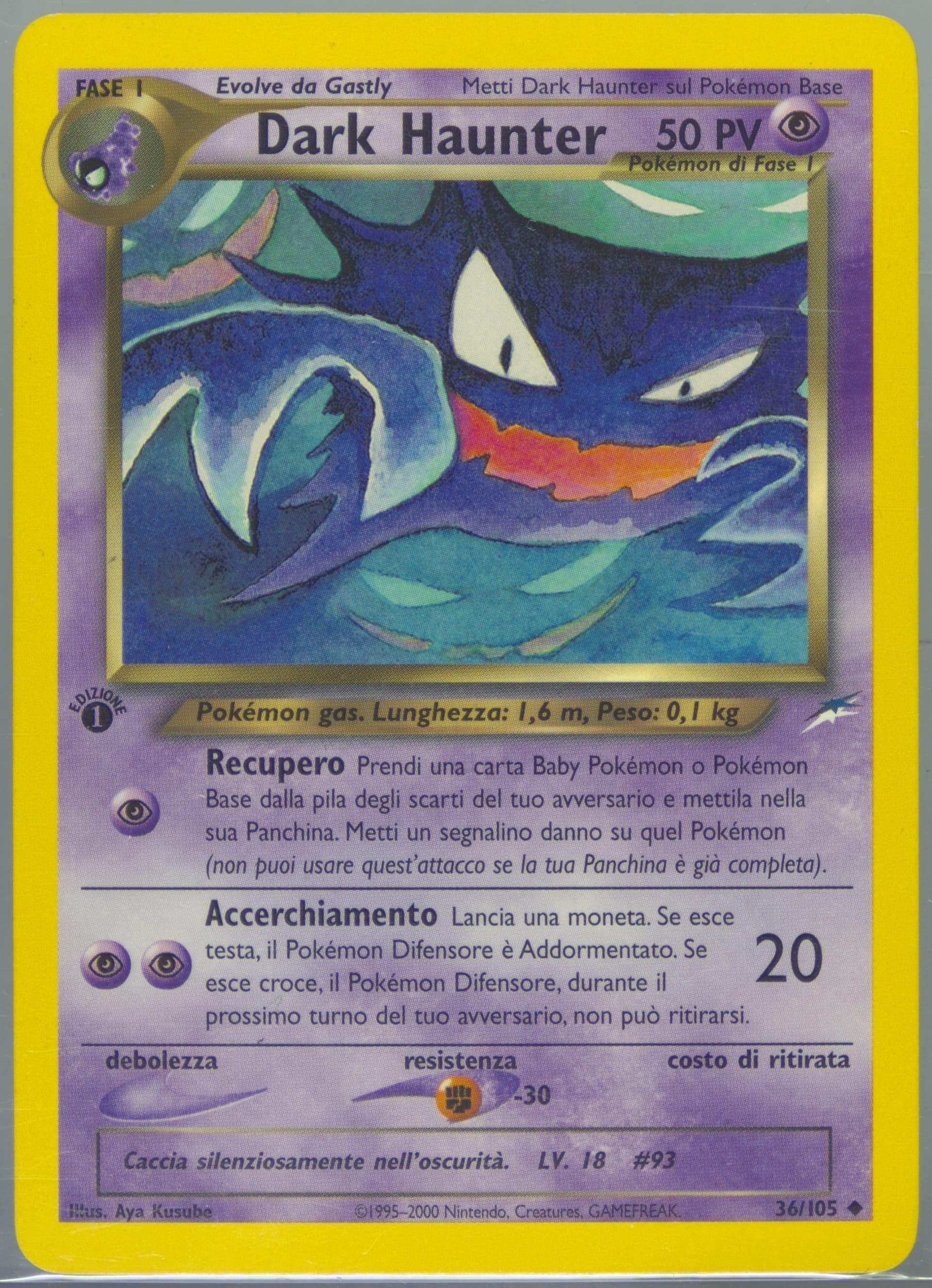 Dark Haunter Italian-1st Edition (36) 2002 Pokemon Neo Destiny