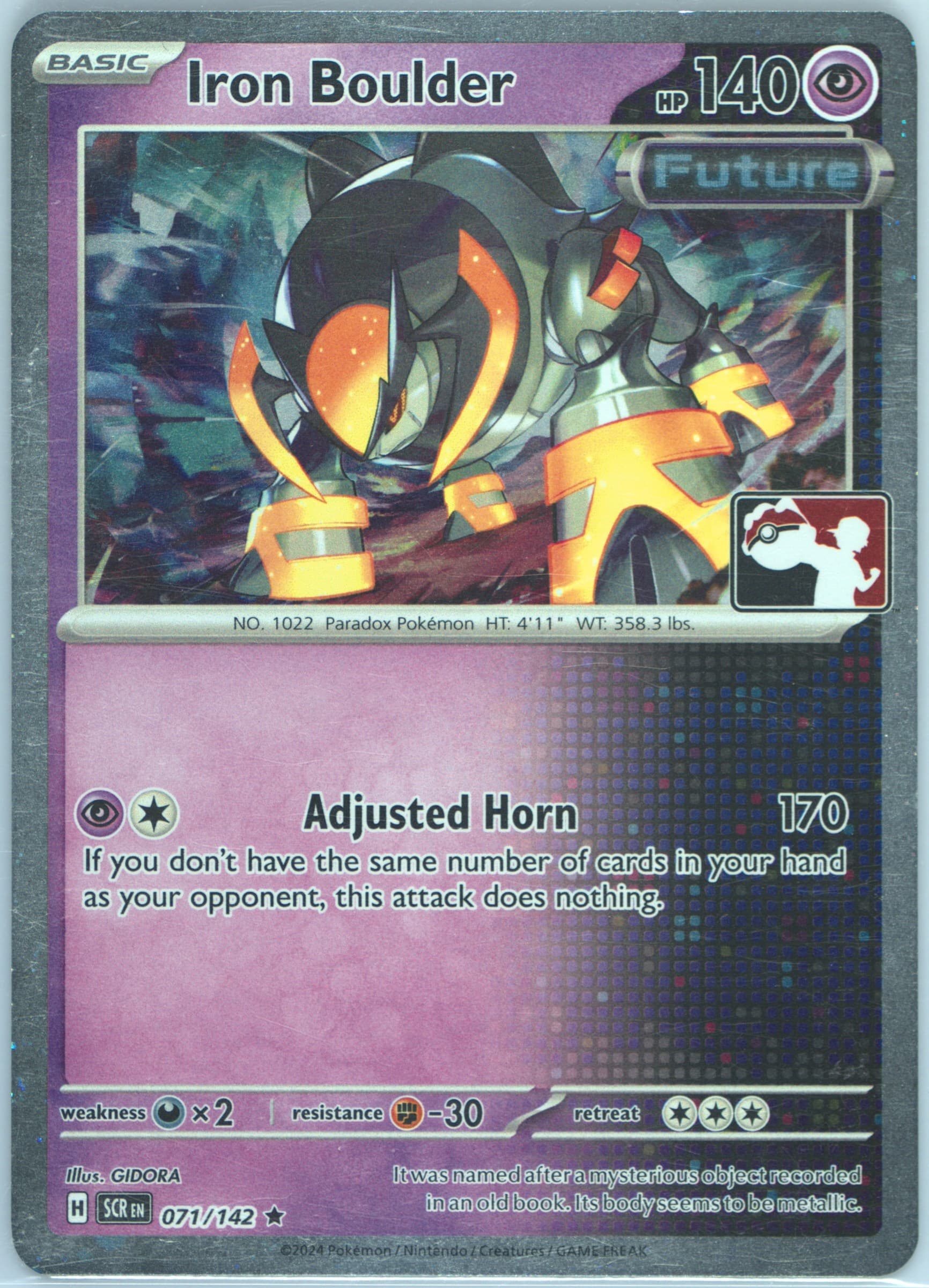 Iron Boulder Holo (071) 2025 Pokemon Play! Pokemon Prize Pack: Series 6