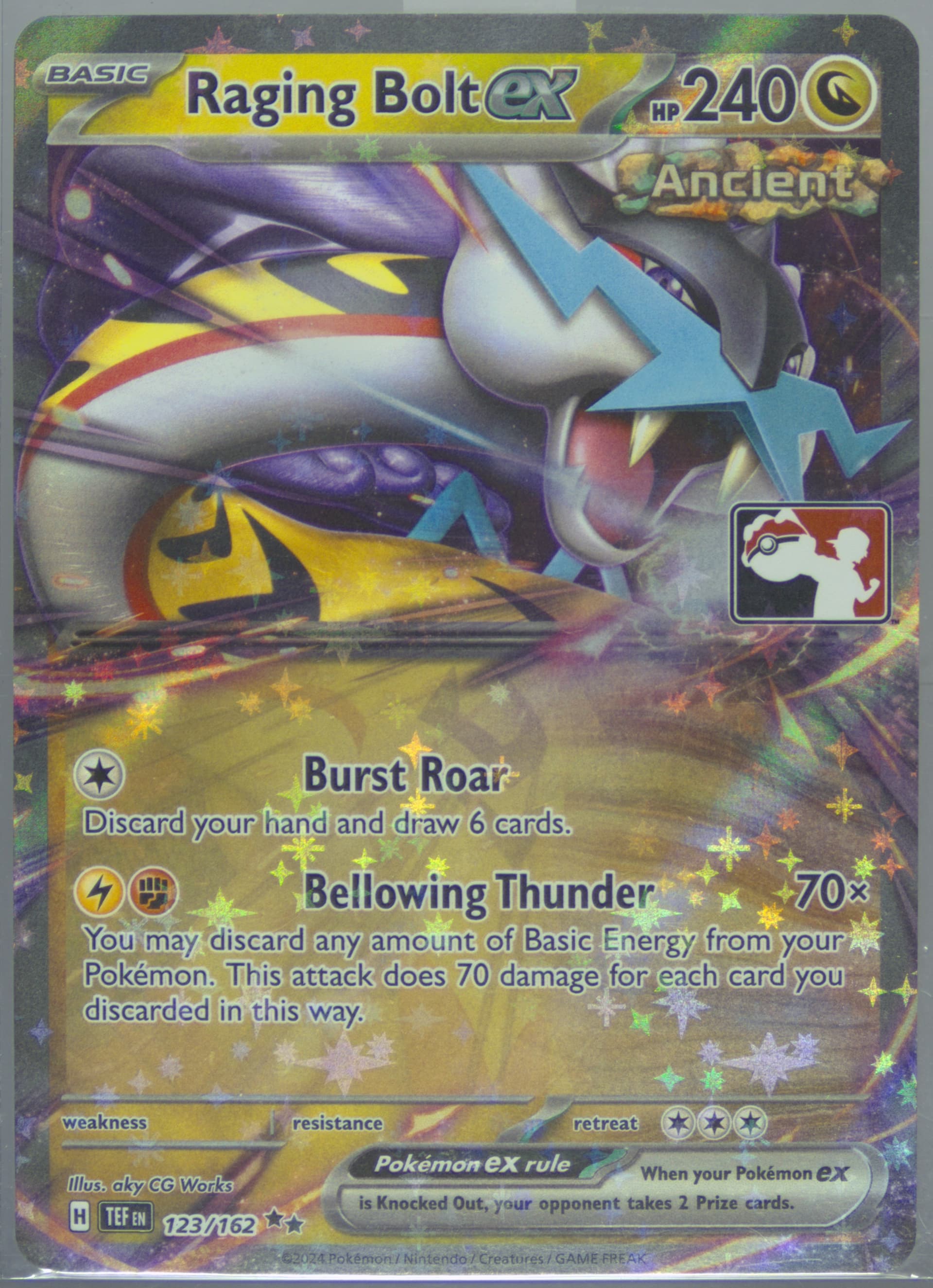 Raging Bolt EX (123) 2024-2025 Pokemon Play! Pokemon Prize Pack