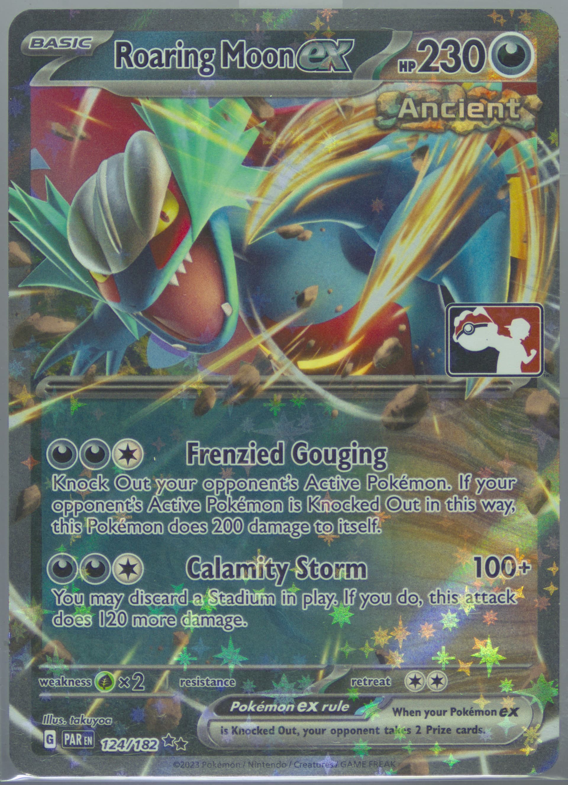 Roaring Moon EX (124) 2024-2025 Pokemon Play! Pokemon Prize Pack