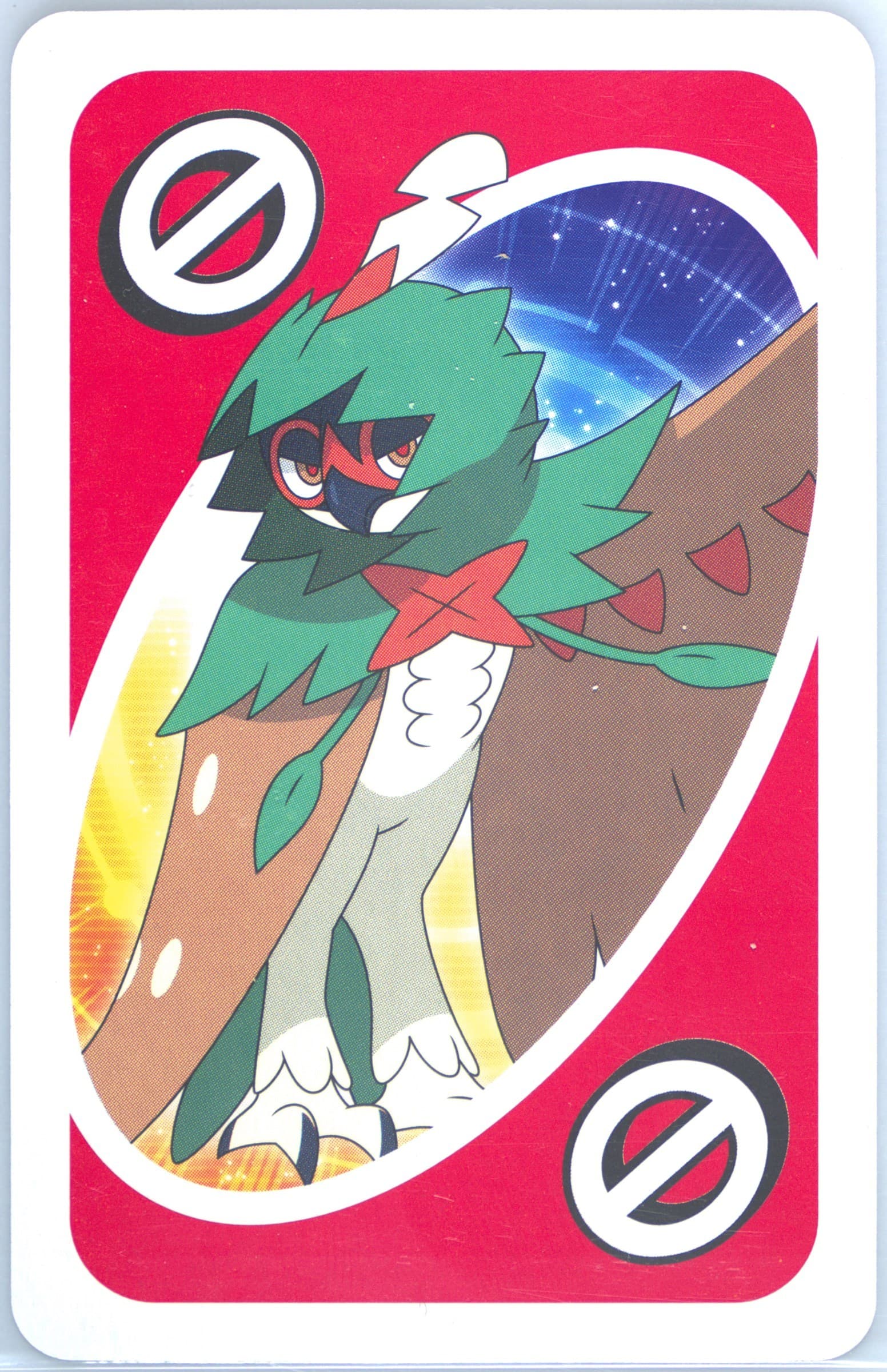 Decidueye Japanese Back-Red-Skip 2017 Uno Pokemon Sun & Moon